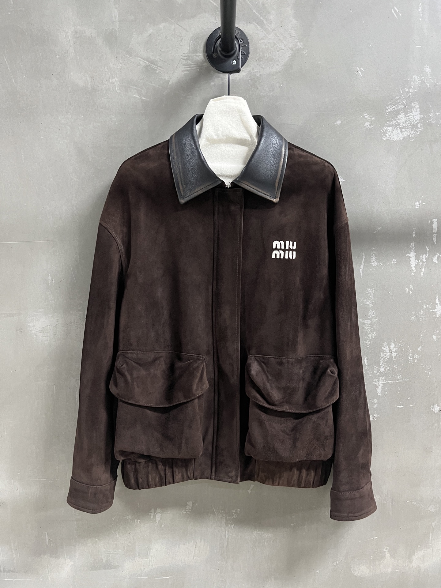 Miu Miu Inspired 2025 Autumn Leather Jacket - Retro Chic Outerwear 3 i1757430258281 1365 0 0