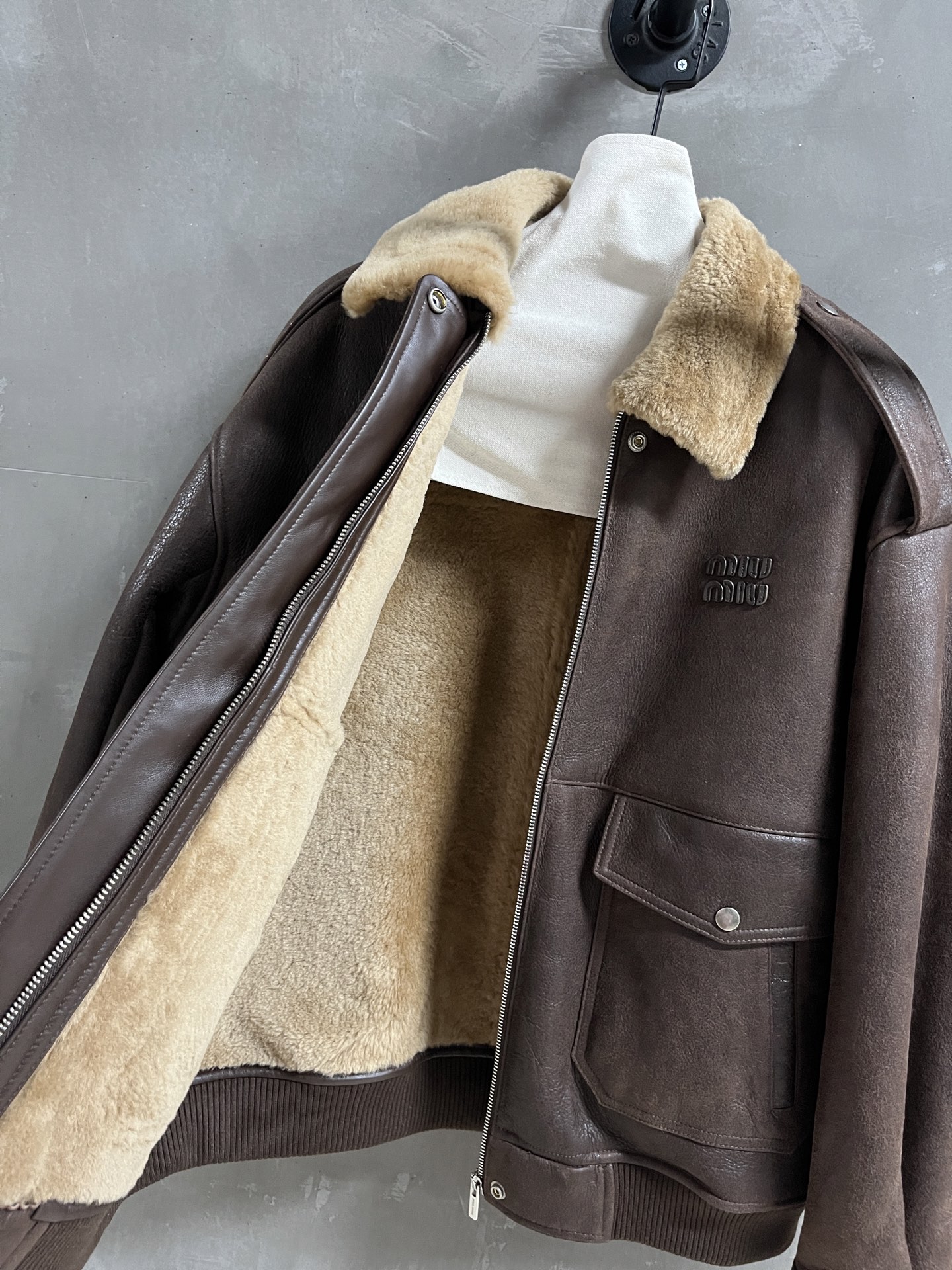 Miu Miu Women's Shearling-Trimmed Leather Jacket - Fall 2025 Collection 6 i1757690459832 2428 0 4