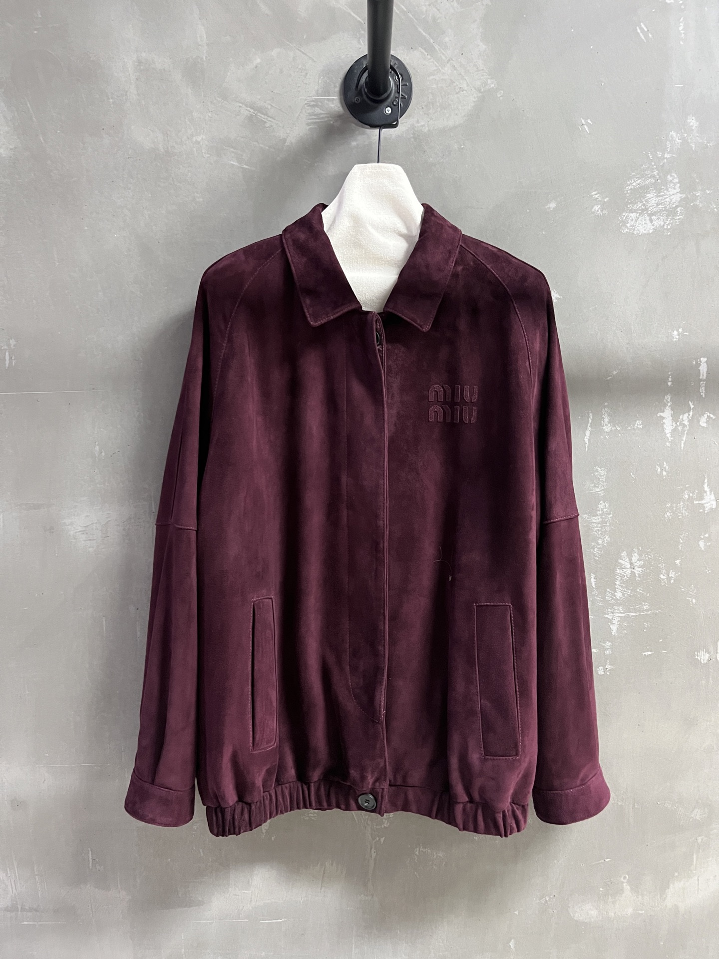 Miu Miu Inspired 2025 Autumn Leather Jacket: Vintage Style, Relaxed Fit 3 i1758639890469 6355 0 0