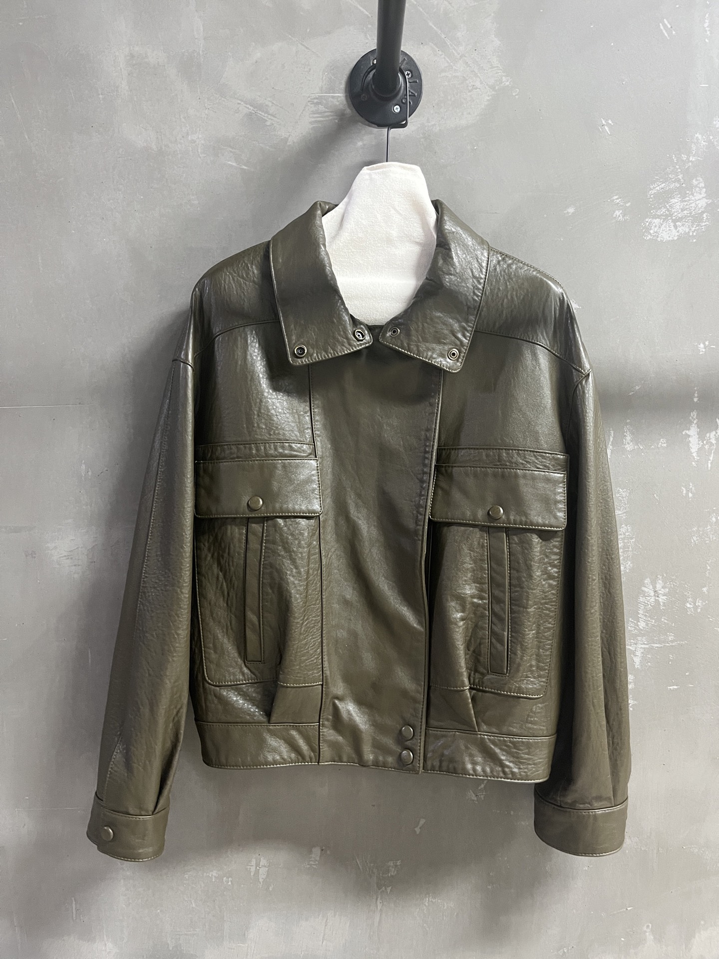 Saint Laurent Lambskin Biker Jacket - Vintage Style, Relaxed Fit 3 i1759327550035 2565 0 0