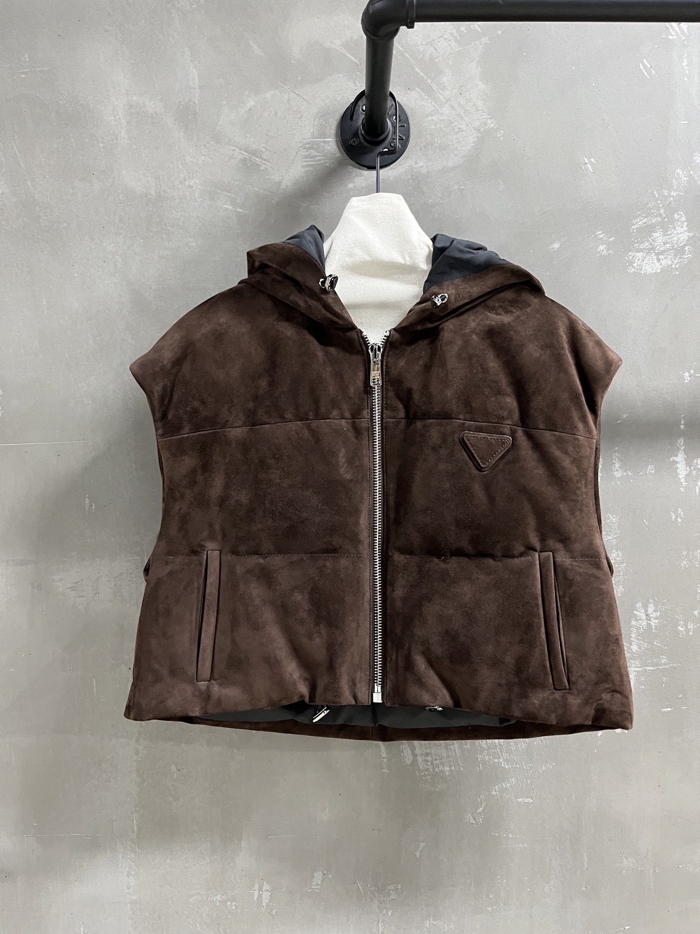 Prada Suede Down Vest - Stylish & Versatile Winter Essential 3 i1763222209945 4812 0 0