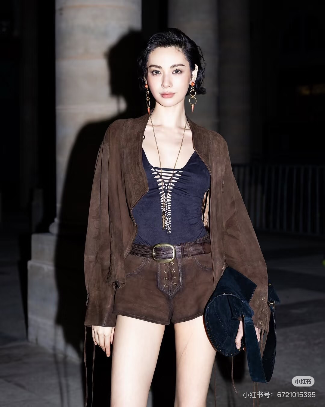 NO:783464,Lin Zhenna｜Paris Fashion Week Nana's show styles are randomly mixed and matched to get the essence of fashion and shed the shackles that imprison oneself, women's clothing,19860909林珍娜｜巴黎时装周 Nana秀款随意混搭 get到其中时尚精髓 褪去了禁锢自己的枷锁,女装,,Women's clothing