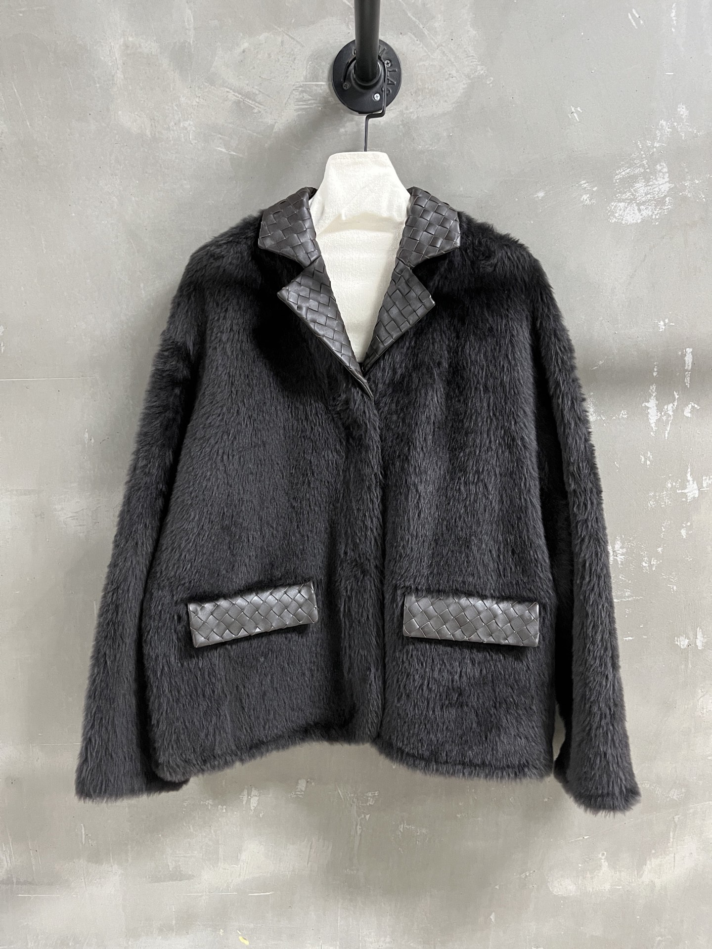 Bottega Veneta Gray Brushed Wool Blazer