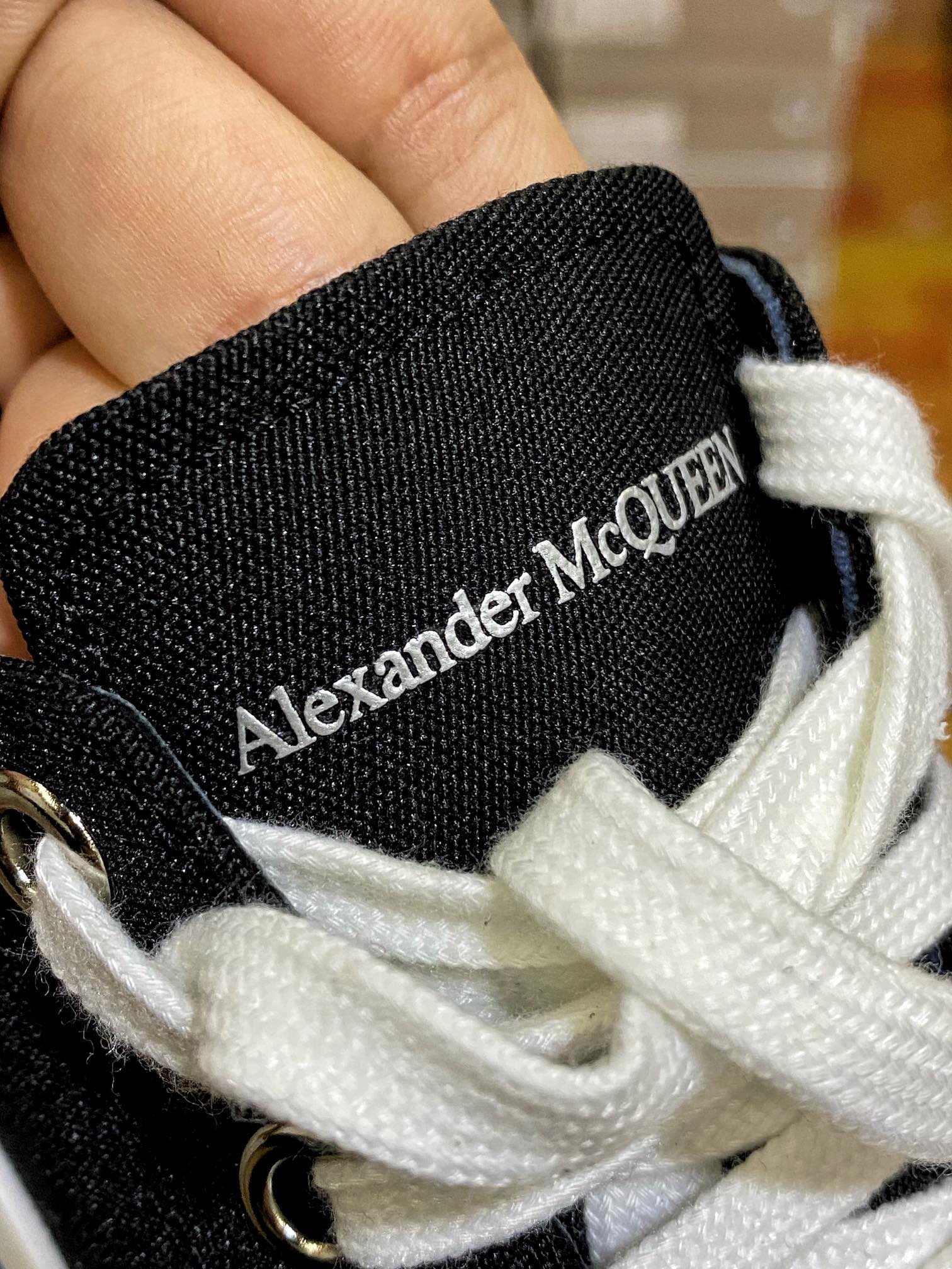 Alexander McQueen/Alexander McQueen platform shoes thick-soled height-enhancing canvas dad shoes