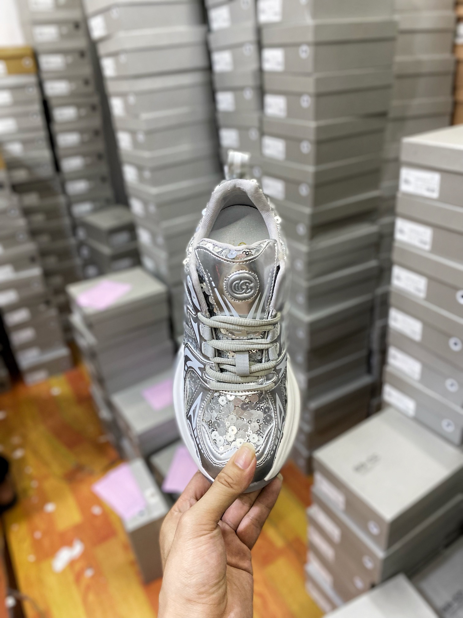 OK version of the GG-CC Daddy Shoes produced by Guangdong Daddy Factory Zhao Lusi and Ju Jingyi