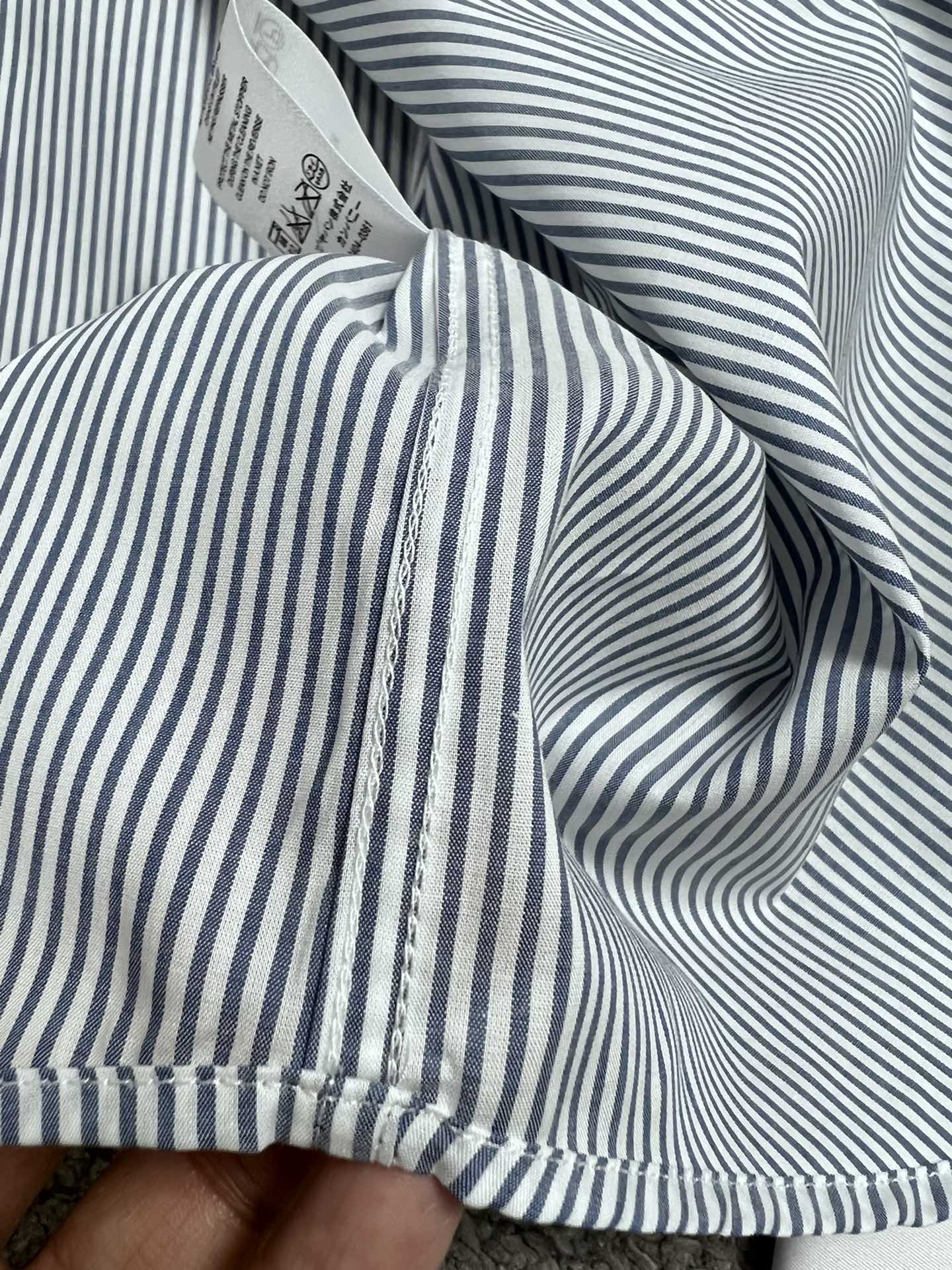 CD迪家24SS春夏高端系列条纹撞布法式袖扣衬衫SMLXLXXL