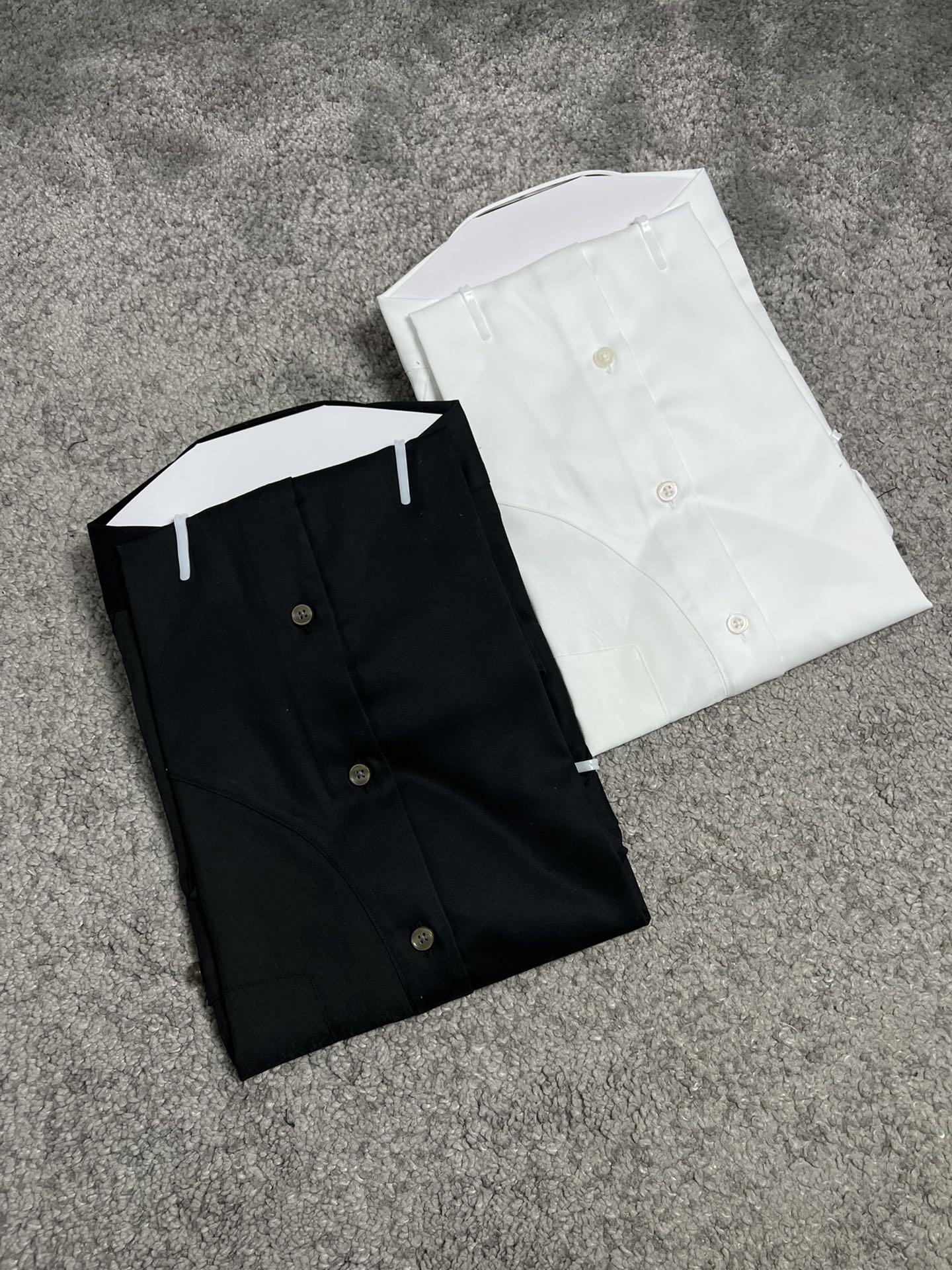 CD迪家24SS春夏新款短袖衬衫拼接设计高端系列黑色白色S,M,L,XL,XXL