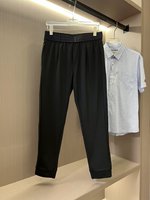 Top 1:1 Replica
 Dolce & Gabbana Clothing Pants & Trousers Black Grey Summer Collection Fashion Casual