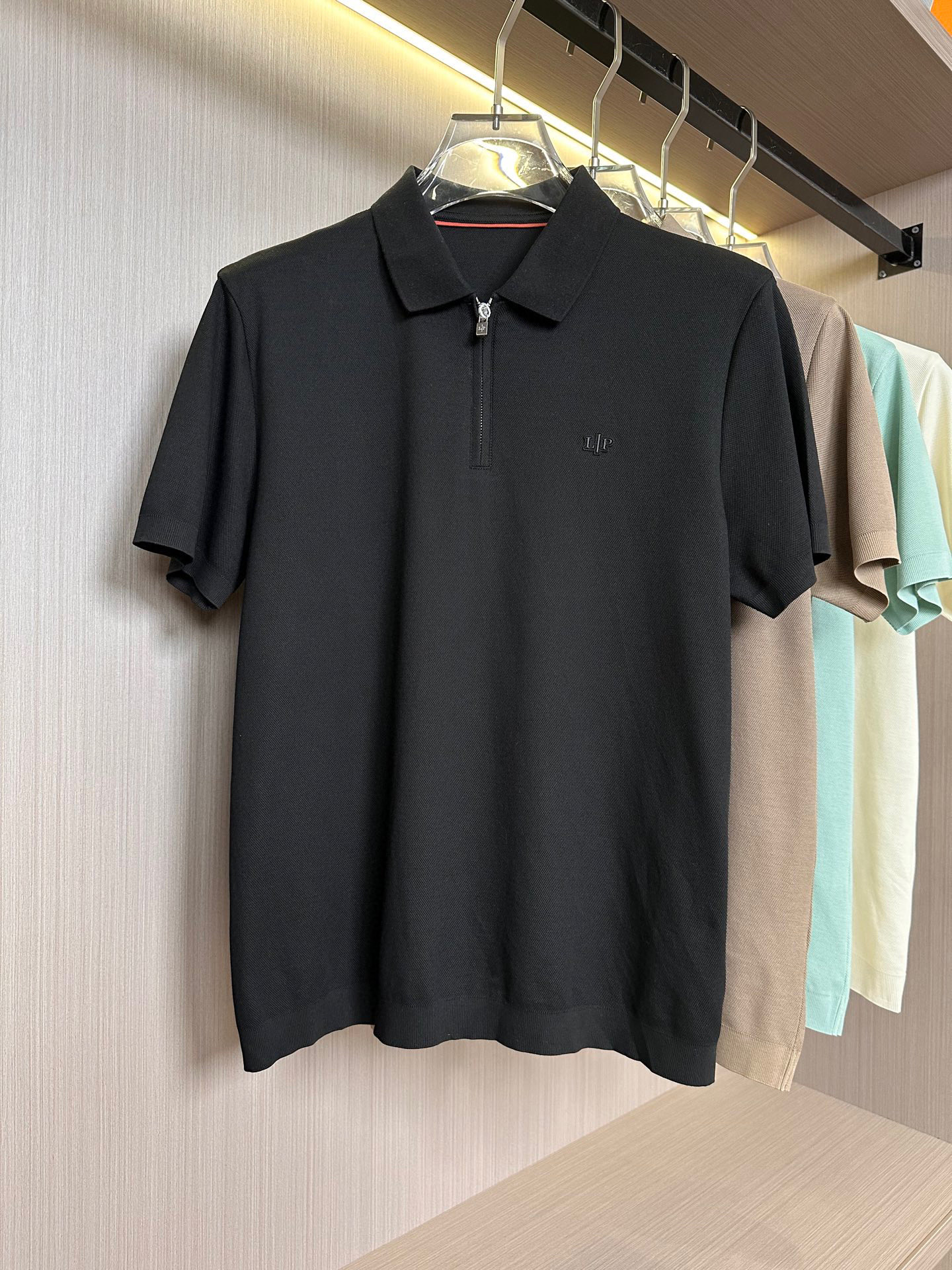   lp。家25SS早春新款起脚色织Polo 原版定制 进口纱线色染半拉链领口设计  时尚百搭 4色款🔥
