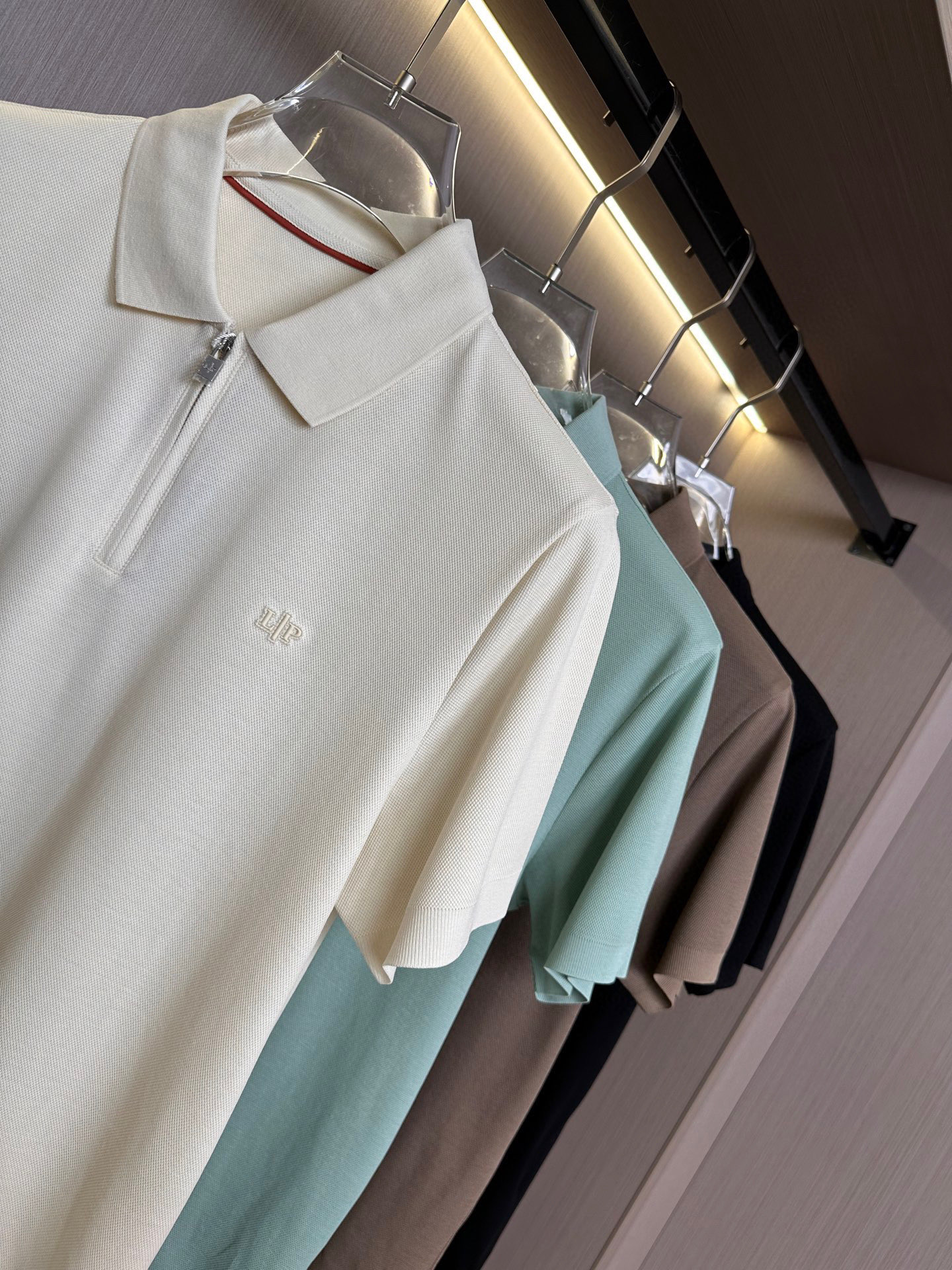   lp。家25SS早春新款起脚色织Polo 原版定制 进口纱线色染半拉链领口设计  时尚百搭 4色款🔥