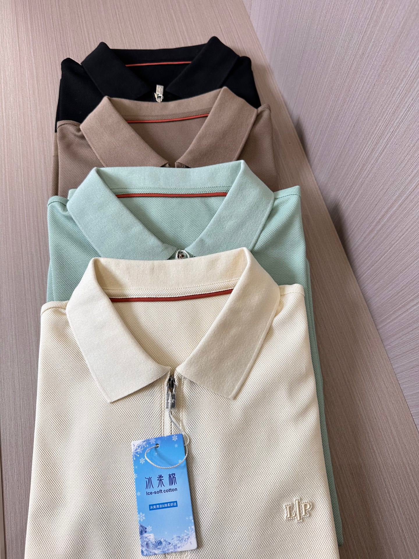   lp。家25SS早春新款起脚色织Polo 原版定制 进口纱线色染半拉链领口设计  时尚百搭 4色款🔥
