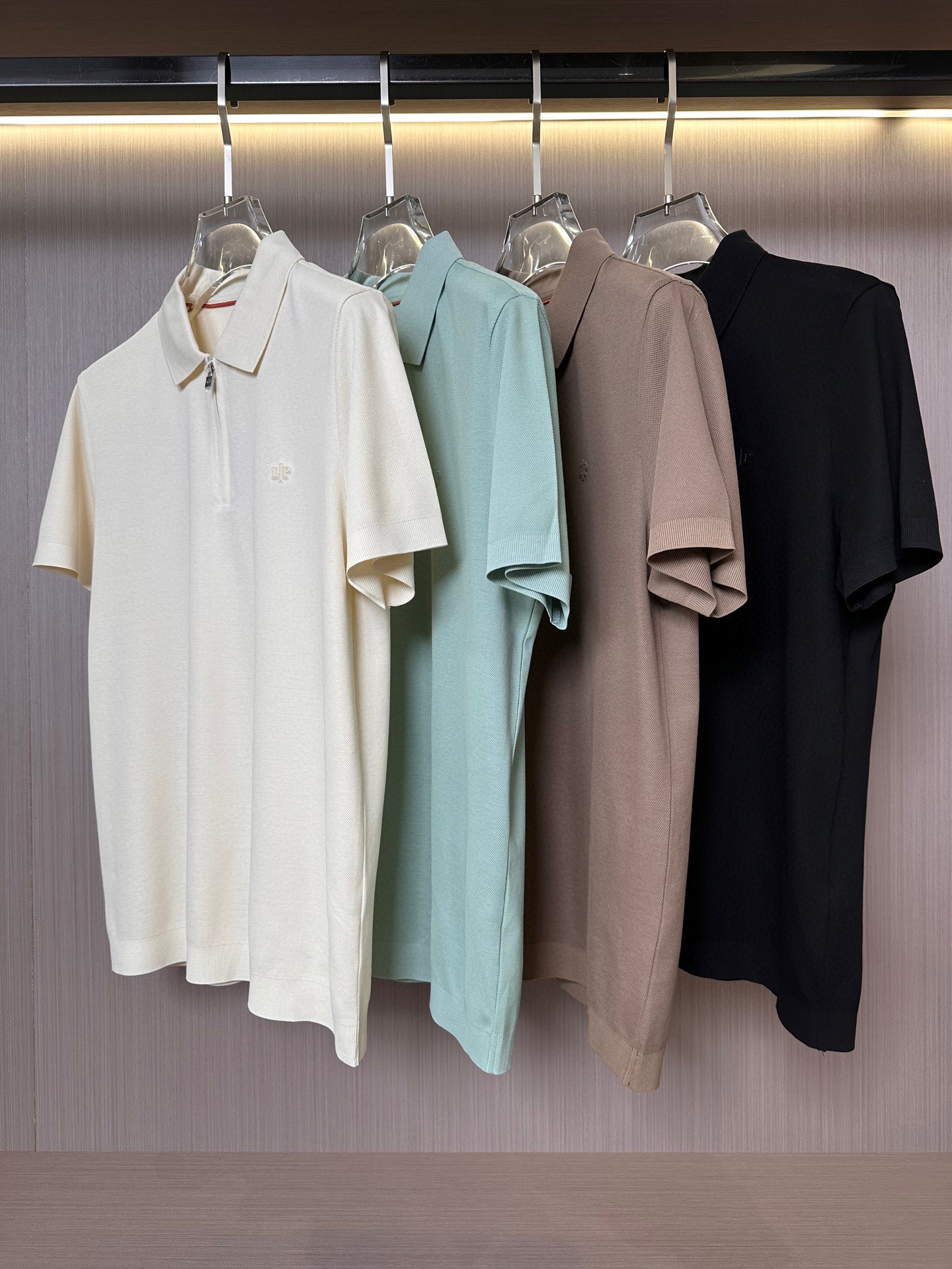   lp。家25SS早春新款起脚色织Polo 原版定制 进口纱线色染半拉链领口设计  时尚百搭 4色款🔥