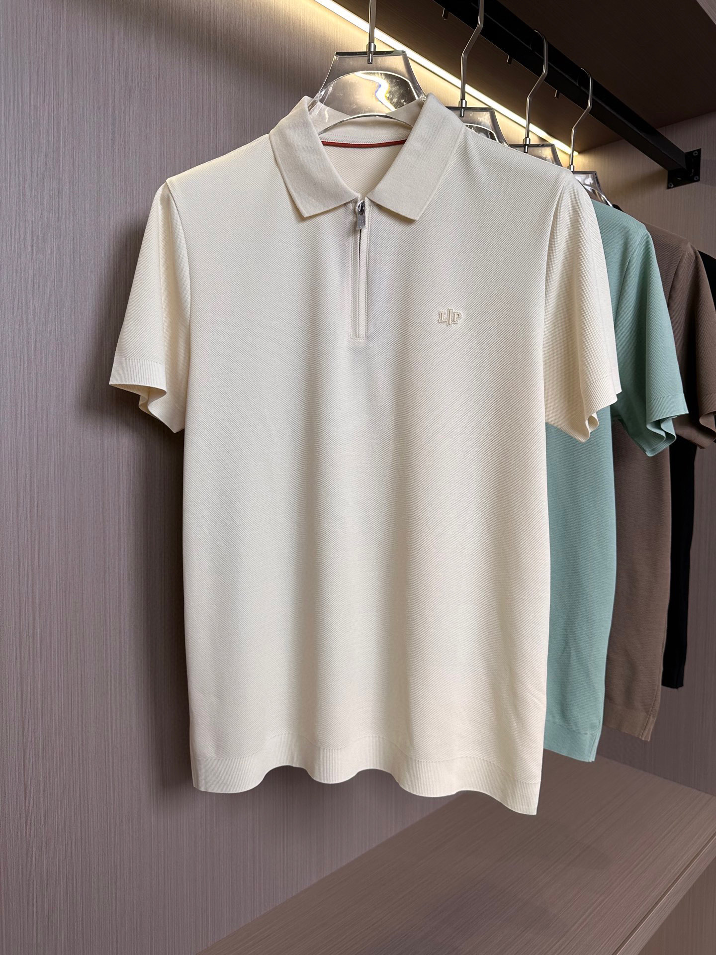   lp。家25SS早春新款起脚色织Polo 原版定制 进口纱线色染半拉链领口设计  时尚百搭 4色款🔥