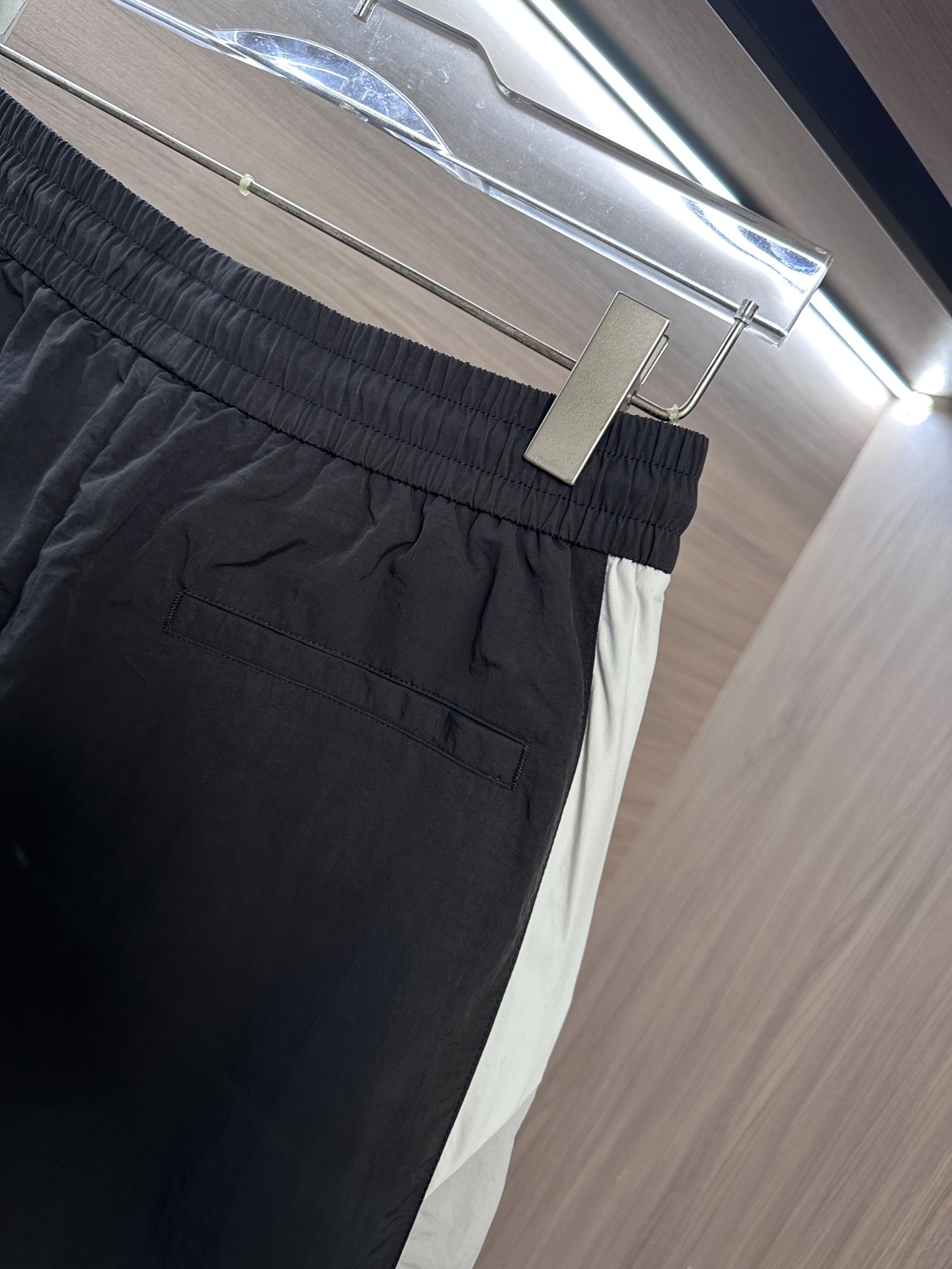 Balenciaga Men's Black & White Athletic Shorts, Elastic Waistband 11 i1751007896405 8875 0 9