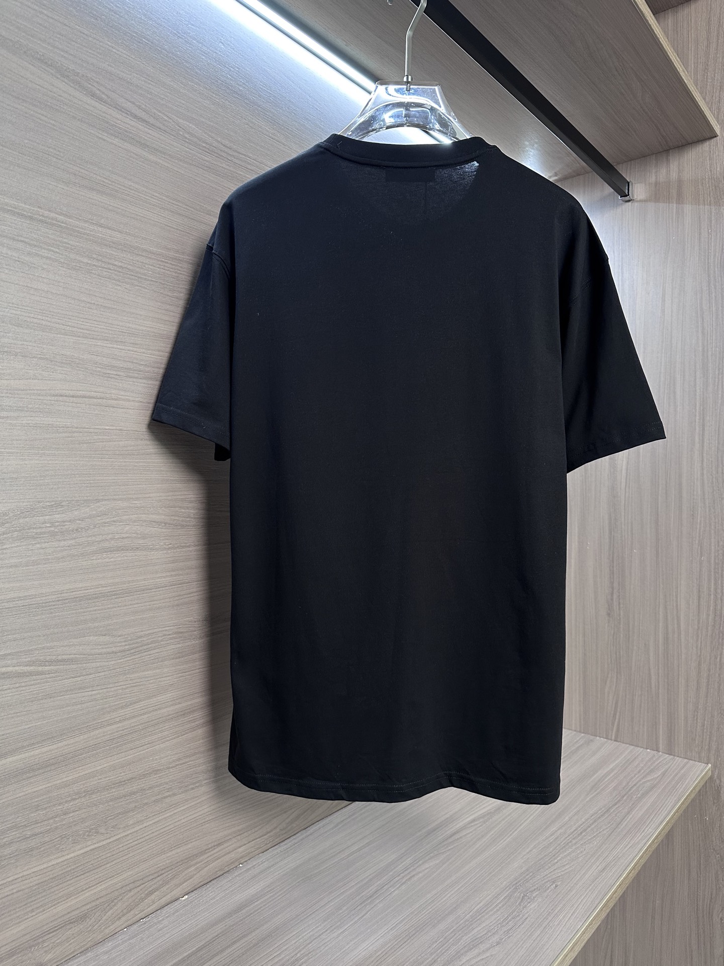 Prada 25SS Men's Black Short Sleeve Round Neck T-Shirt with Logo 11 i1751011655279 1647 0 9