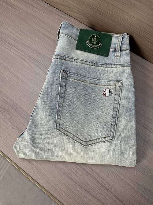 Moncler Men's 25SS Summer New Jeans, Super Soft and Comfortable Denim Pants