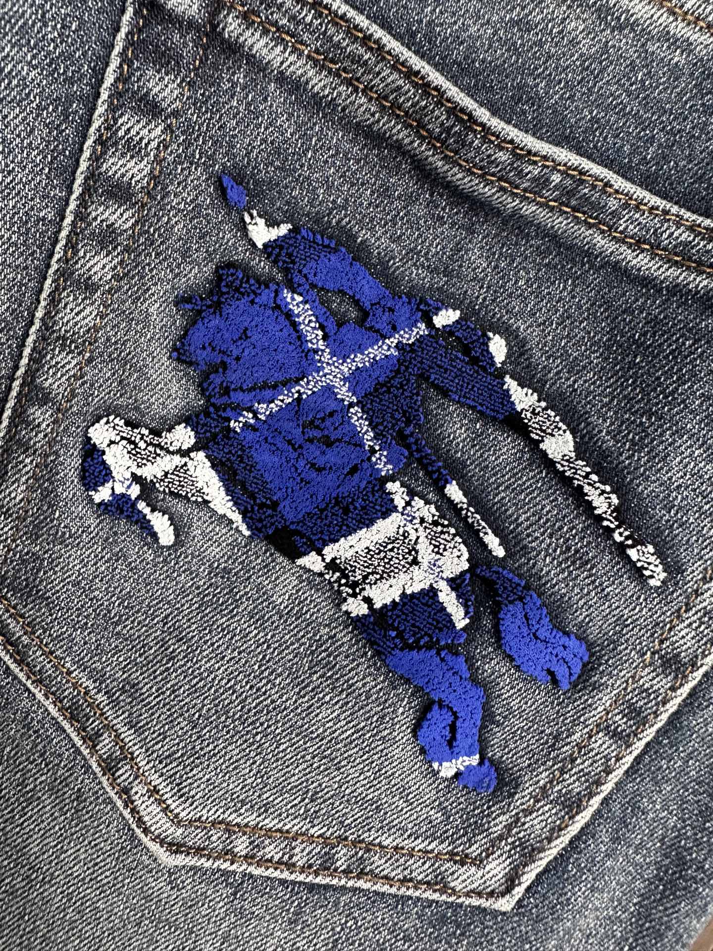 Burberry Blue Checkered Denim Jeans: Classic Fit, Modern Style 10 i1755755562530 6229 0 8
