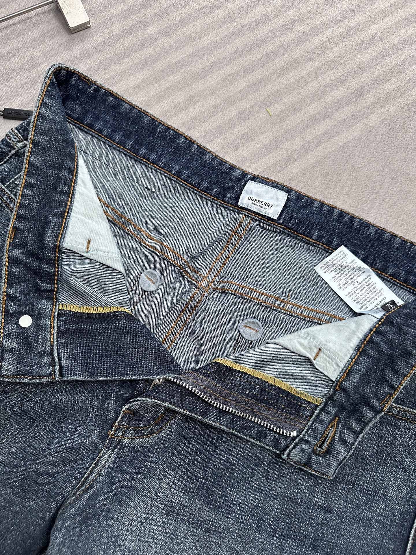 Burberry Blue Check Denim Jeans: Classic Fit, Modern Style 11 i1755847448792 9089 0 9