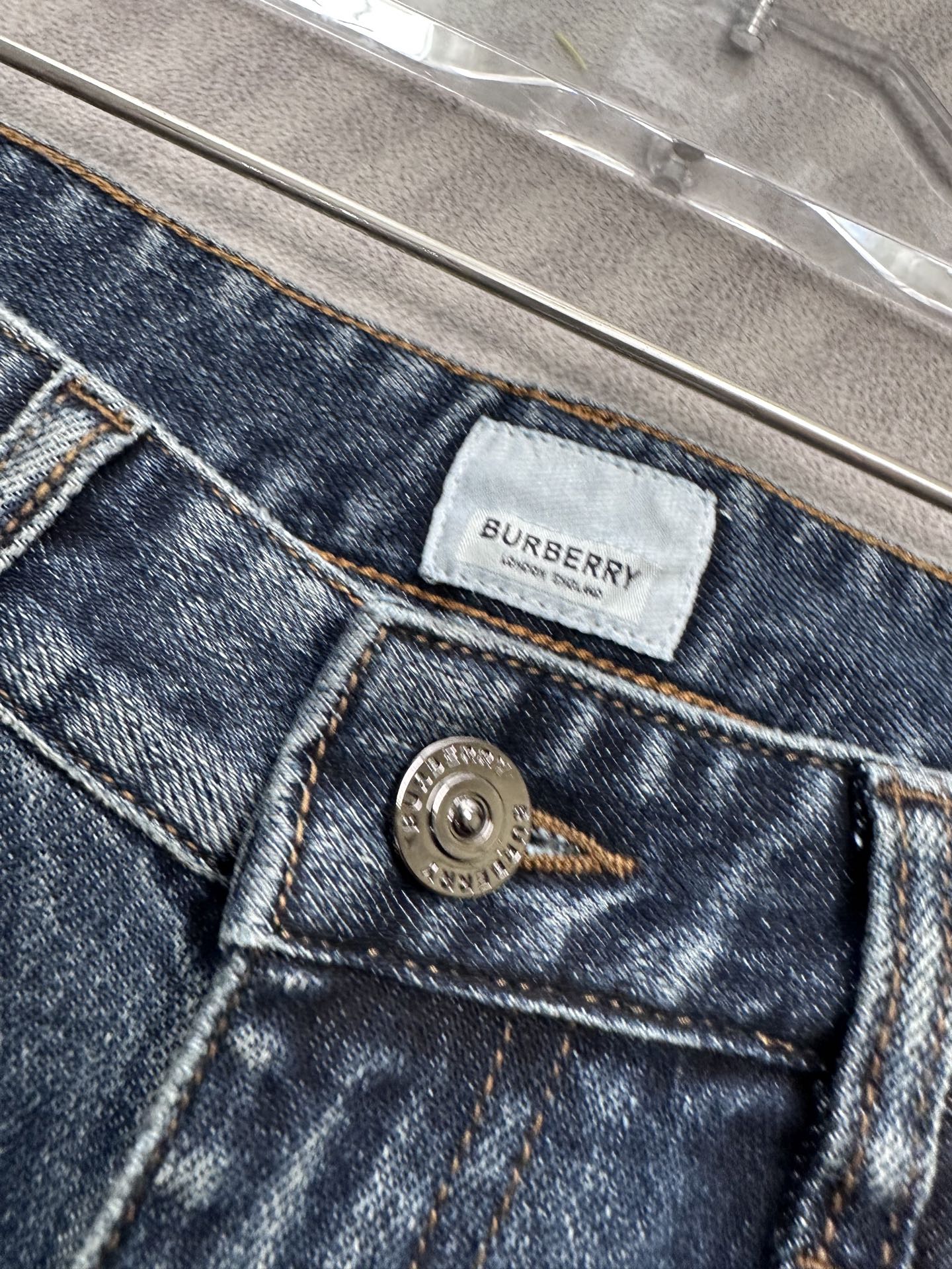 Burberry Blue Check Denim Jeans: Classic Fit, Modern Style 9 i1755847450867 5806 0 7