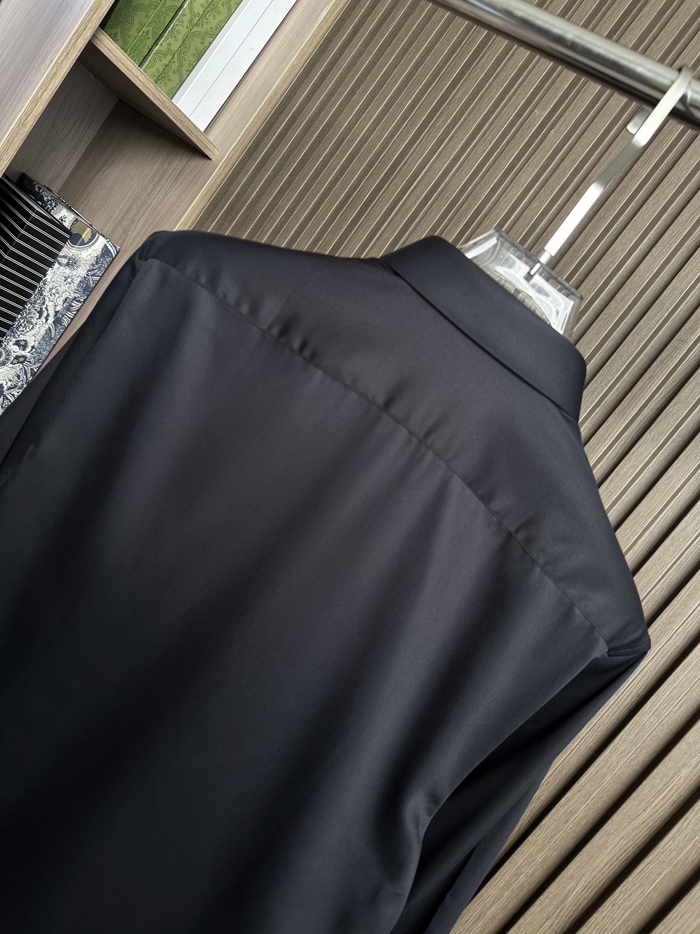 （黑～）Gu家25FW秋冬新款府绸长袖衬衫