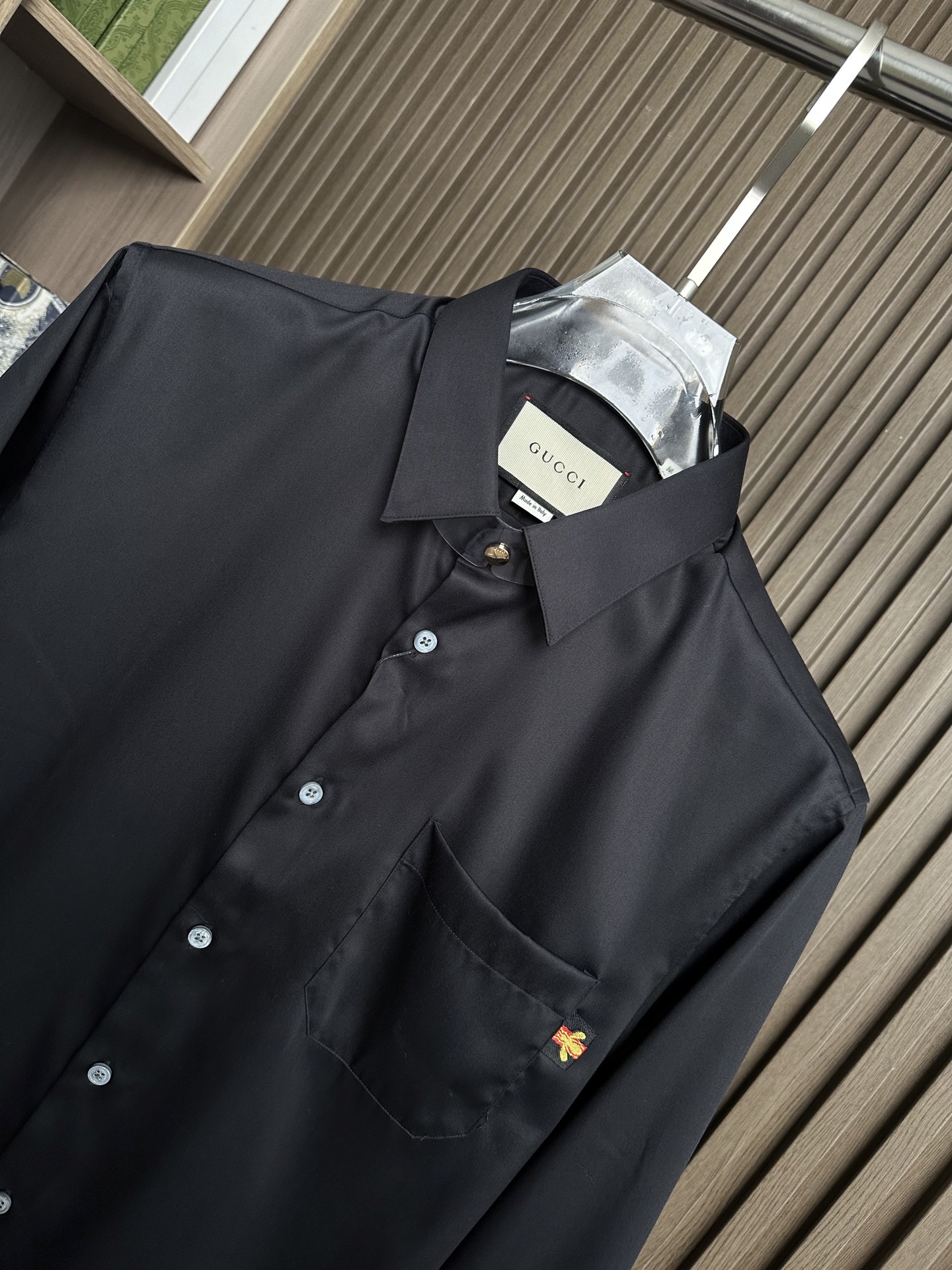 （黑～）Gu家25FW秋冬新款府绸长袖衬衫