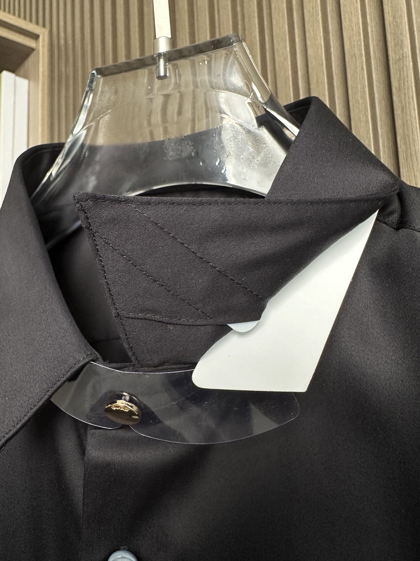 （黑～）Gu家25FW秋冬新款府绸长袖衬衫