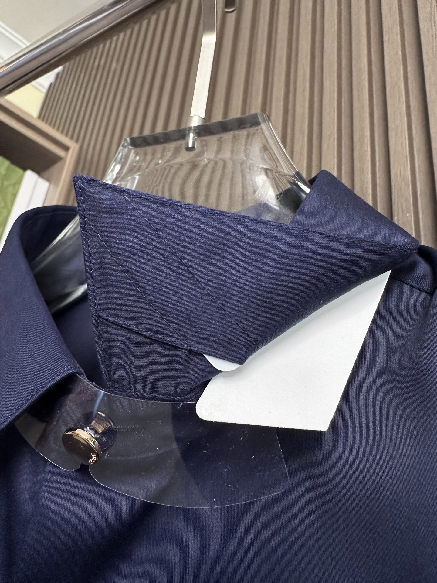 （藏蓝～）Gu家25FW秋冬新款府绸长袖衬衫