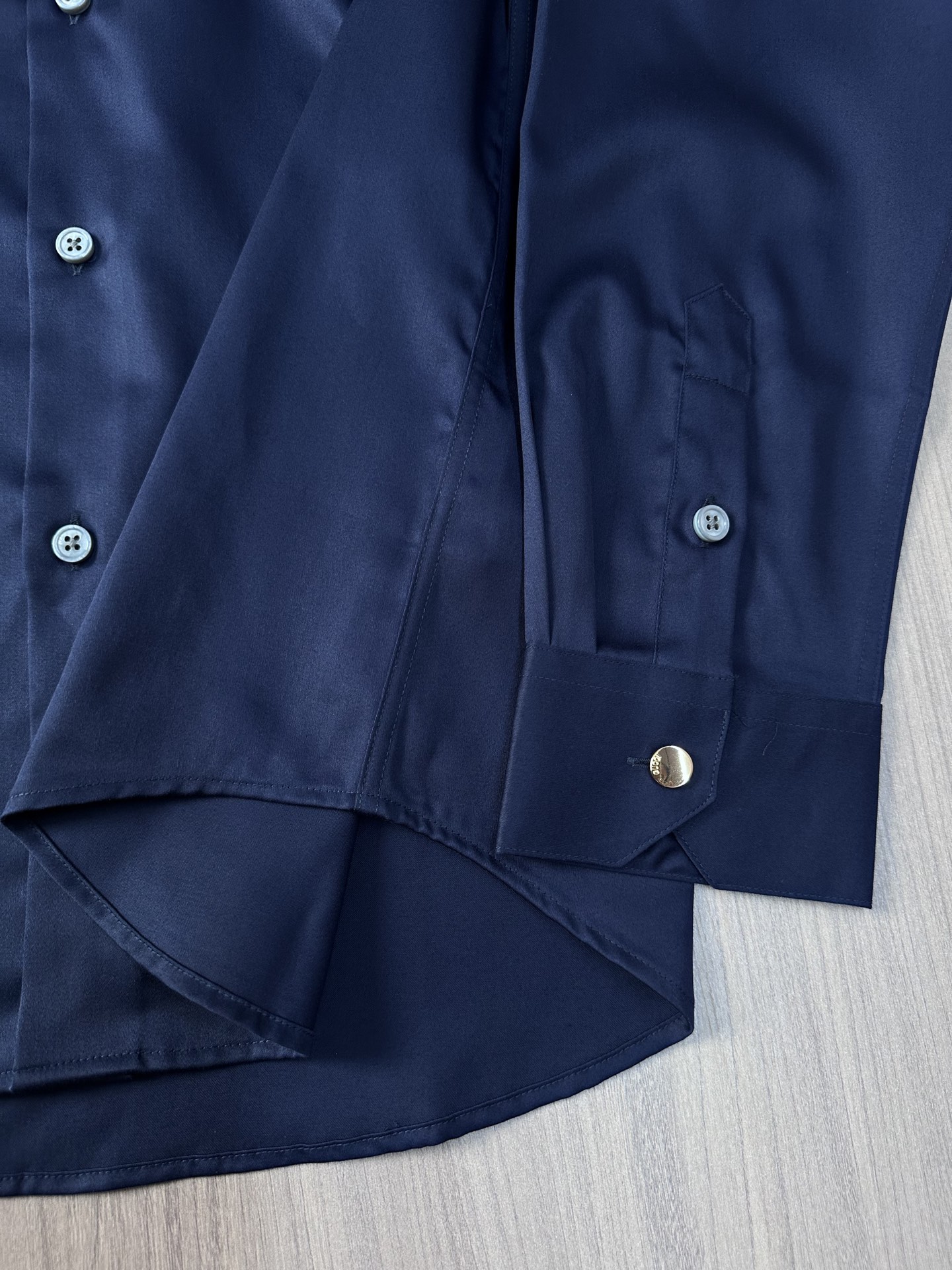 （藏蓝～）Gu家25FW秋冬新款府绸长袖衬衫