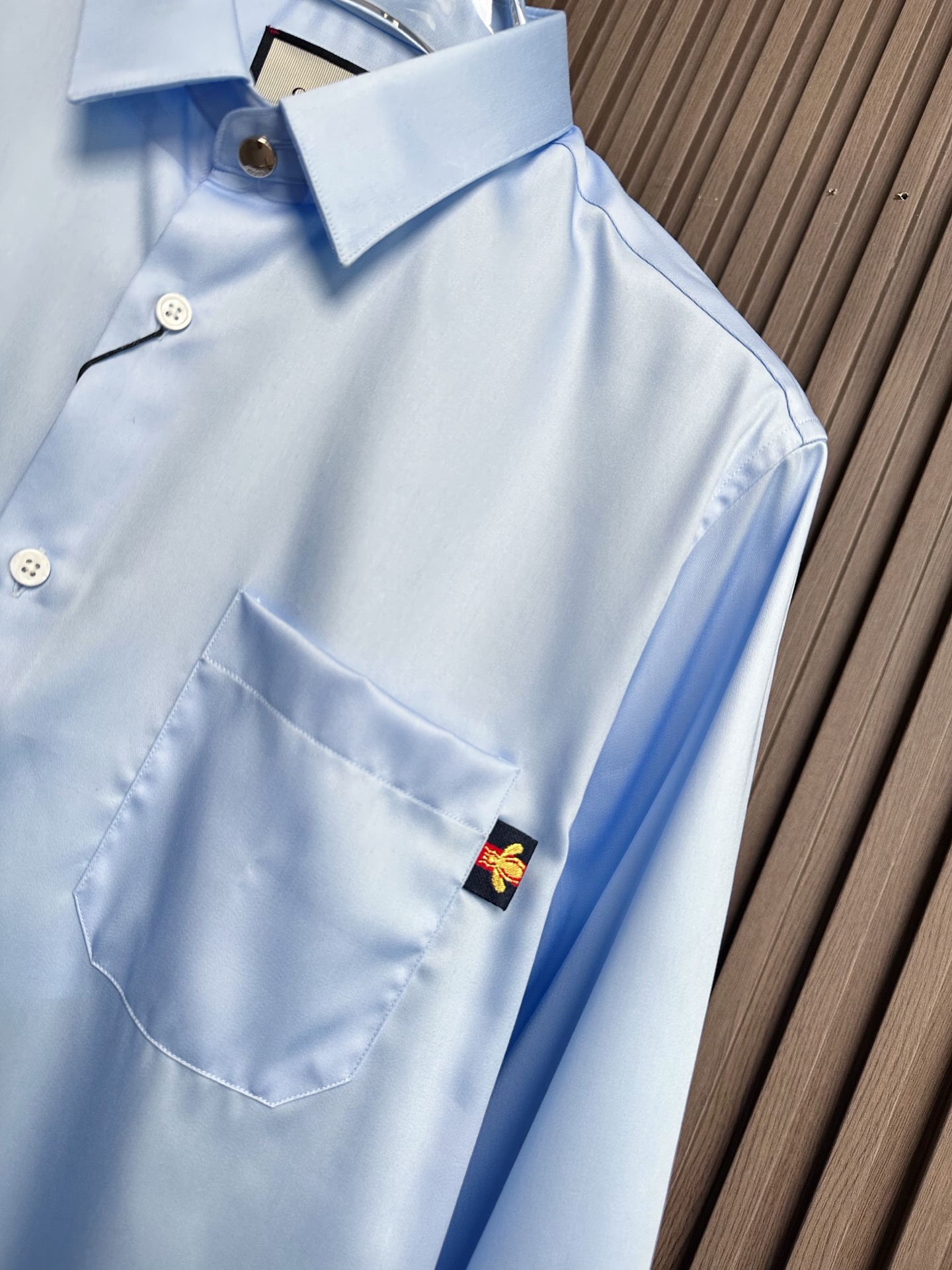 （浅蓝～）Gu家25FW秋冬新款府绸长袖衬衫