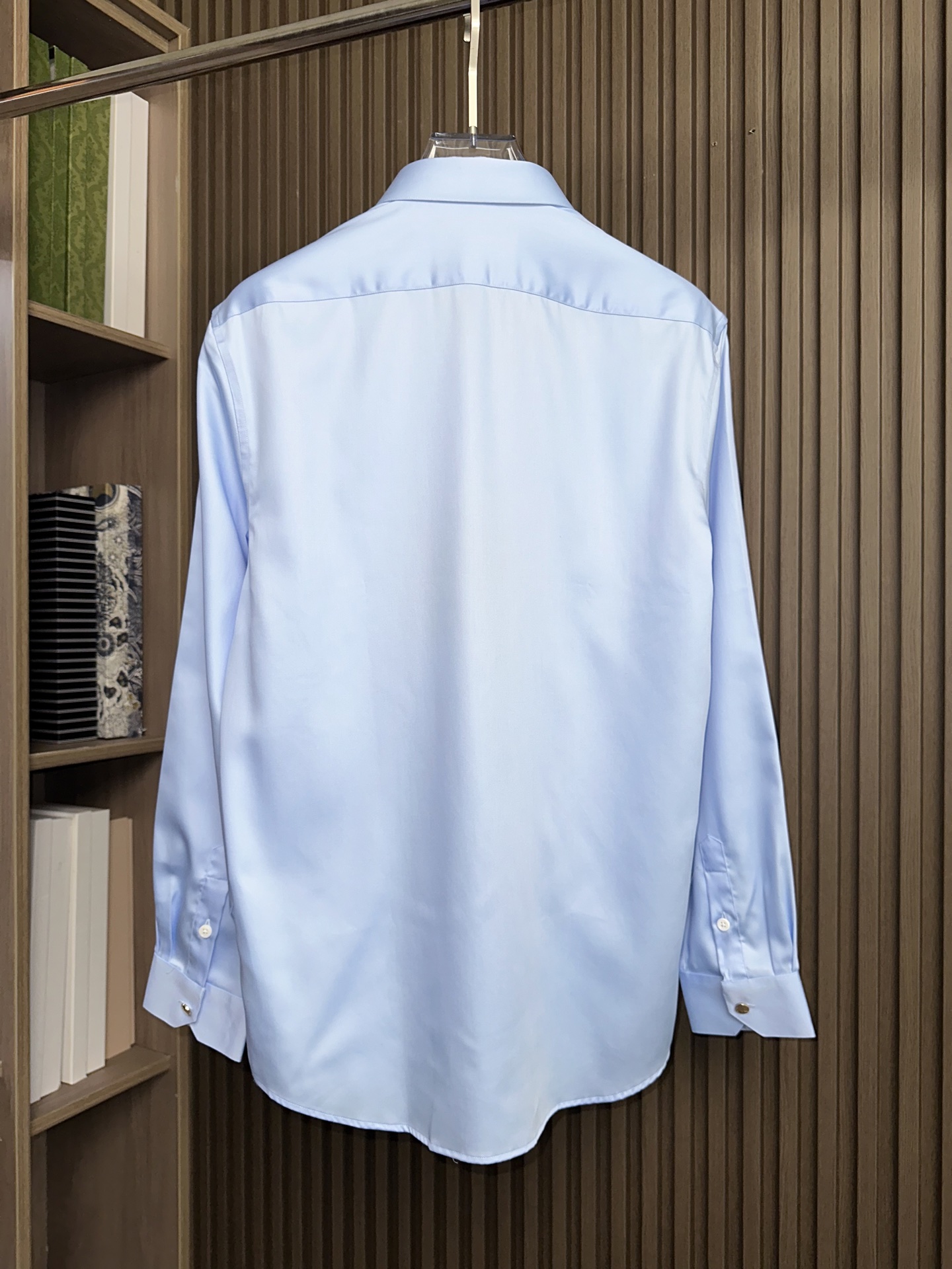 （浅蓝～）Gu家25FW秋冬新款府绸长袖衬衫