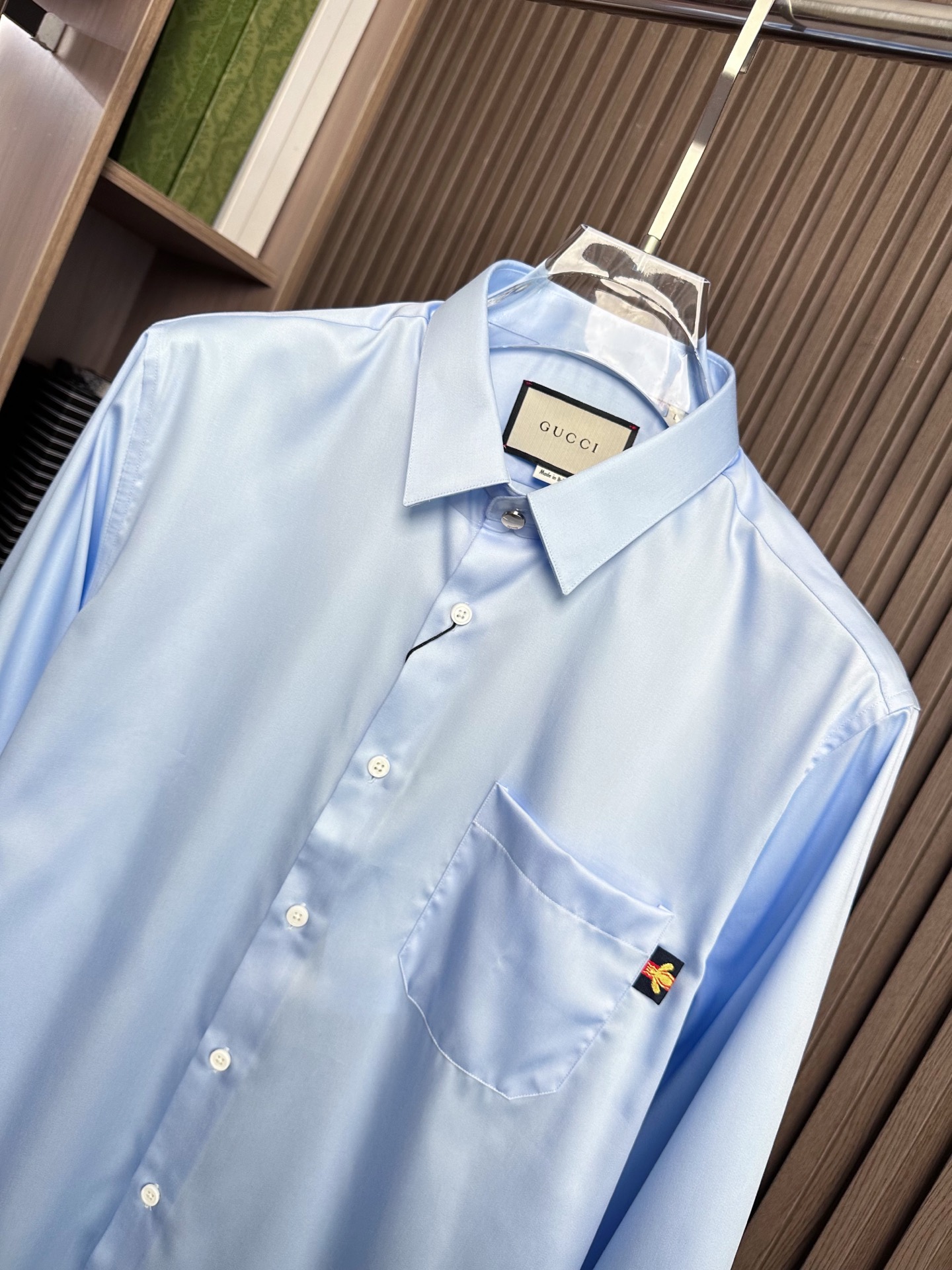 （浅蓝～）Gu家25FW秋冬新款府绸长袖衬衫