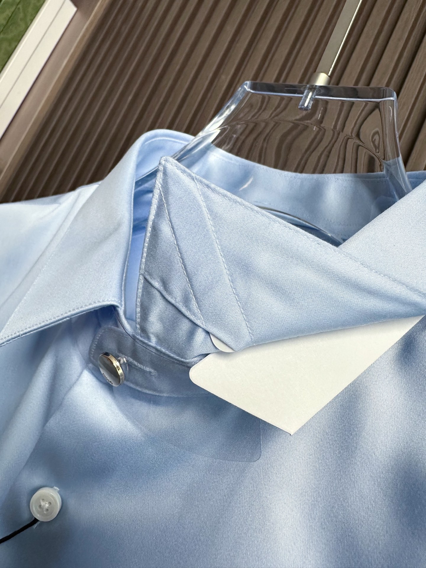 （浅蓝～）Gu家25FW秋冬新款府绸长袖衬衫