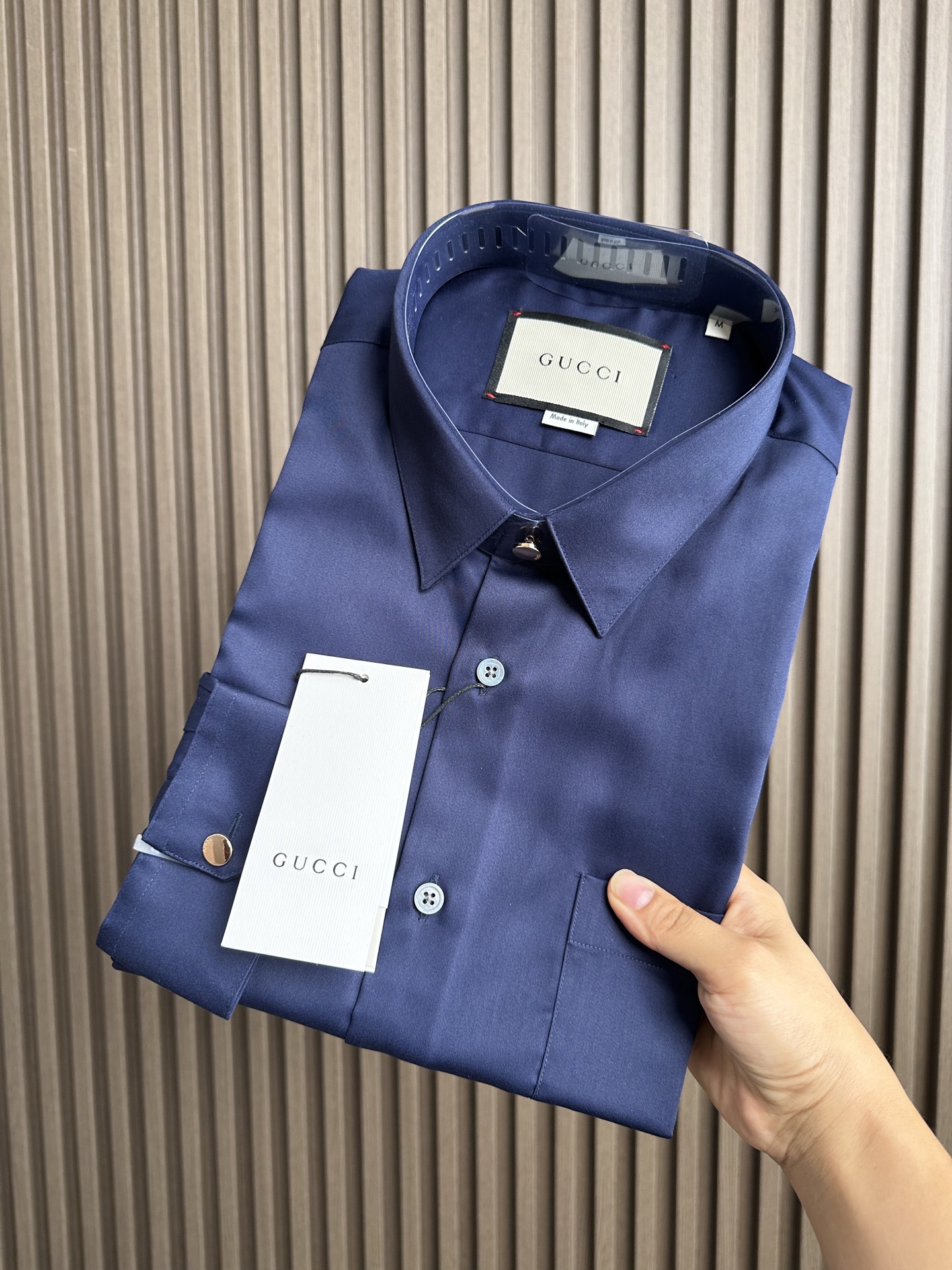 （藏蓝～）Gu家25FW秋冬新款府绸长袖衬衫