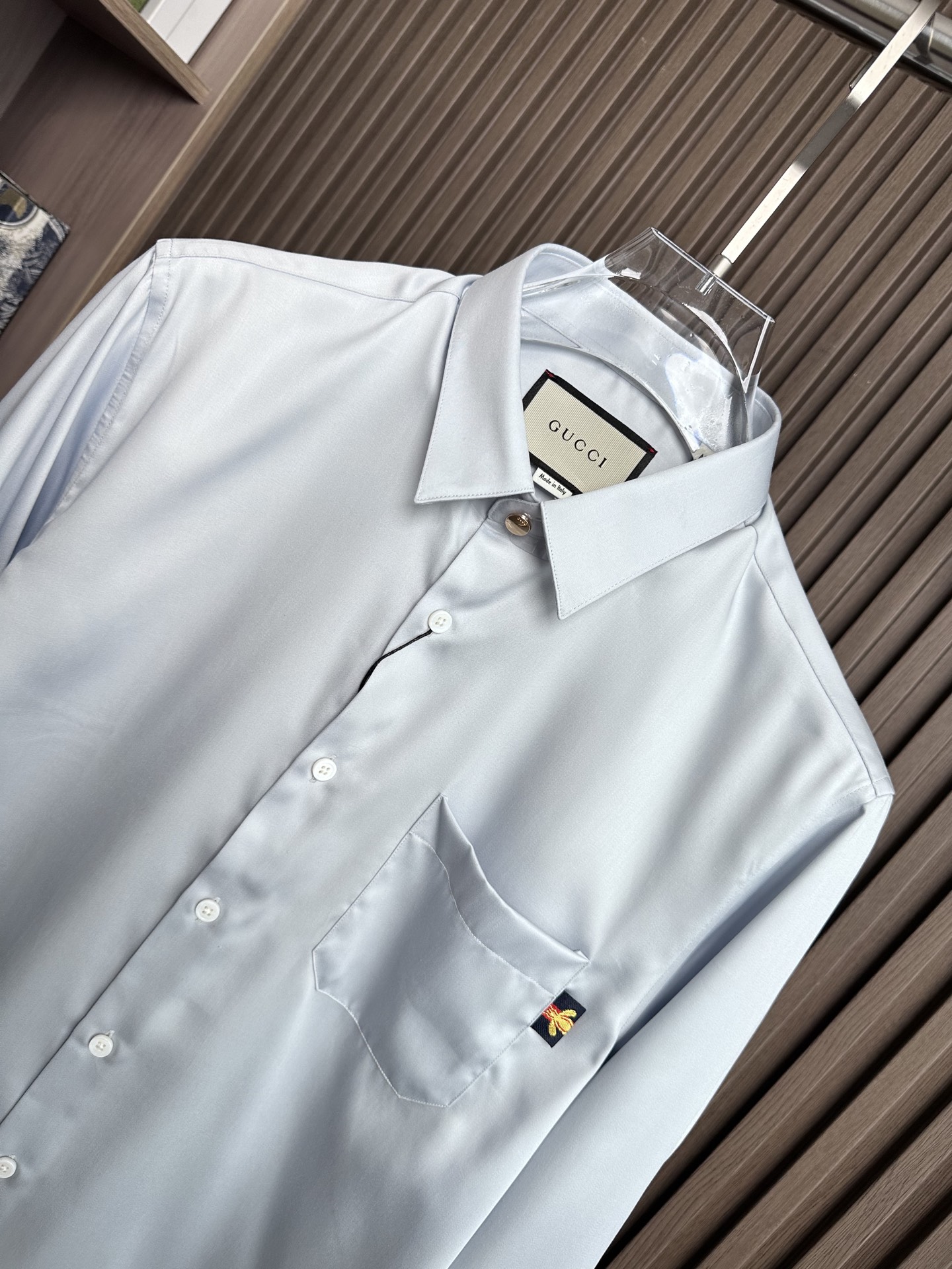 （浅灰～）Gu家25FW秋冬新款府绸长袖衬衫