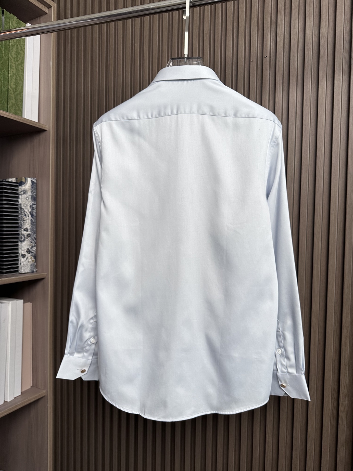 （浅灰～）Gu家25FW秋冬新款府绸长袖衬衫