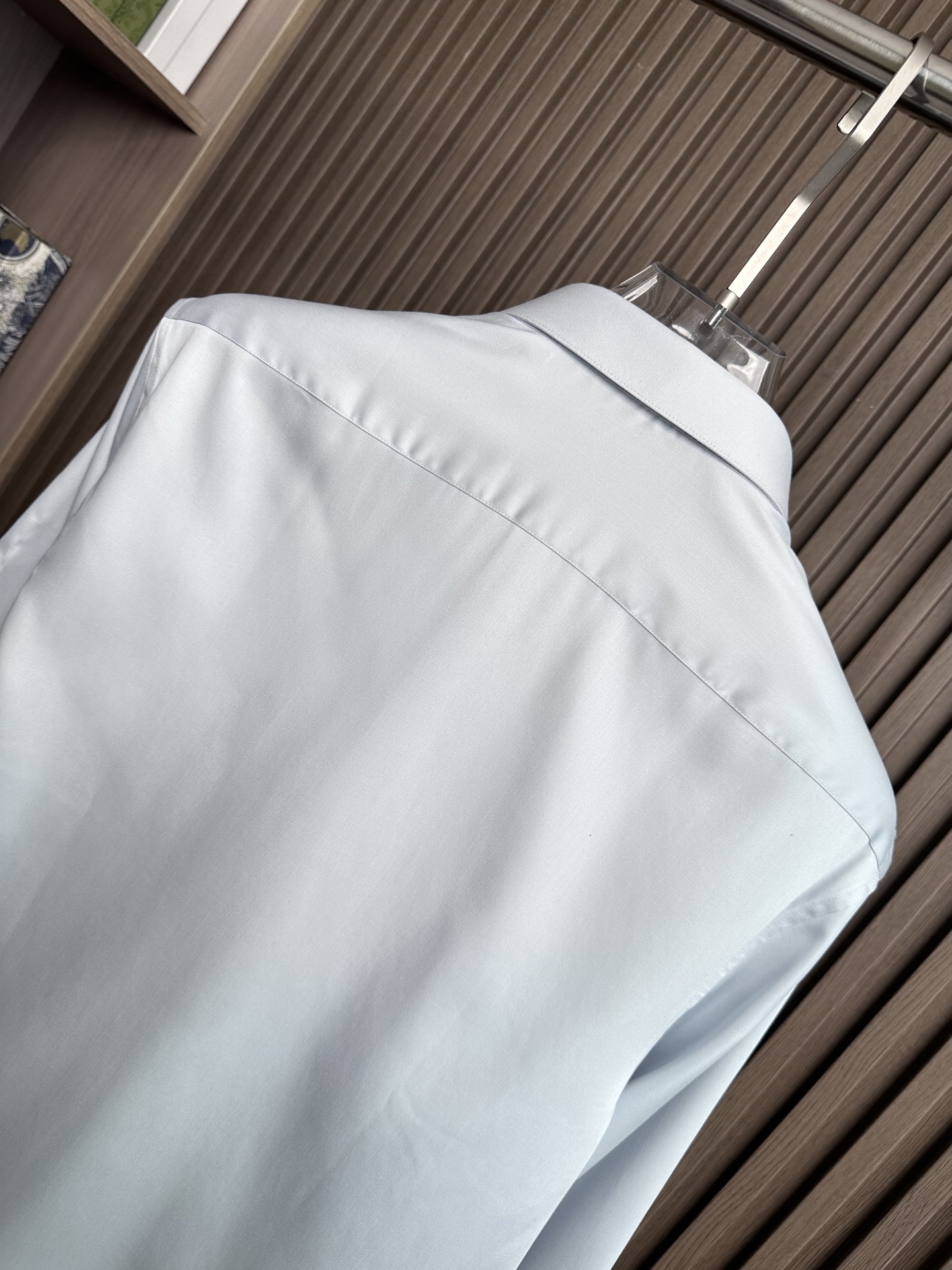 （浅灰～）Gu家25FW秋冬新款府绸长袖衬衫