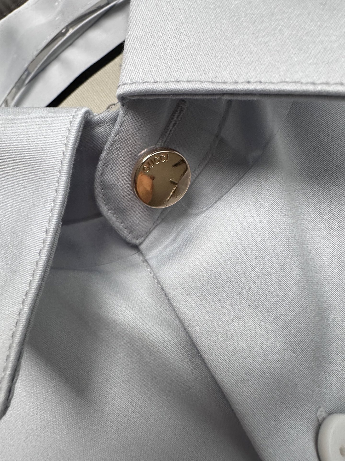 （浅灰～）Gu家25FW秋冬新款府绸长袖衬衫