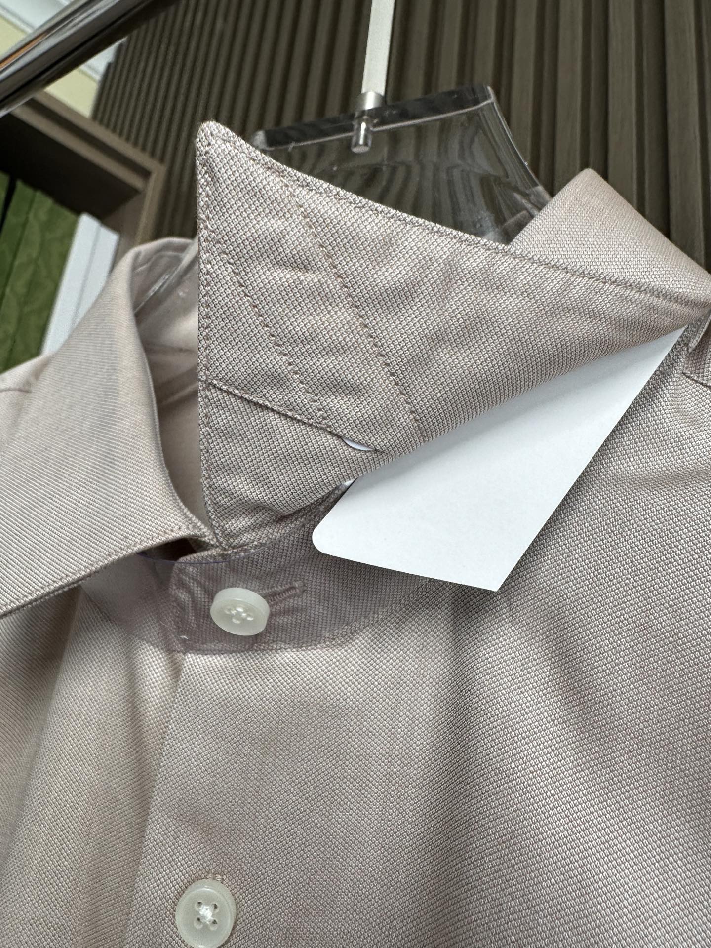 （卡其～）lP🆕家25FW秋冬新款提花面料长袖衬衫