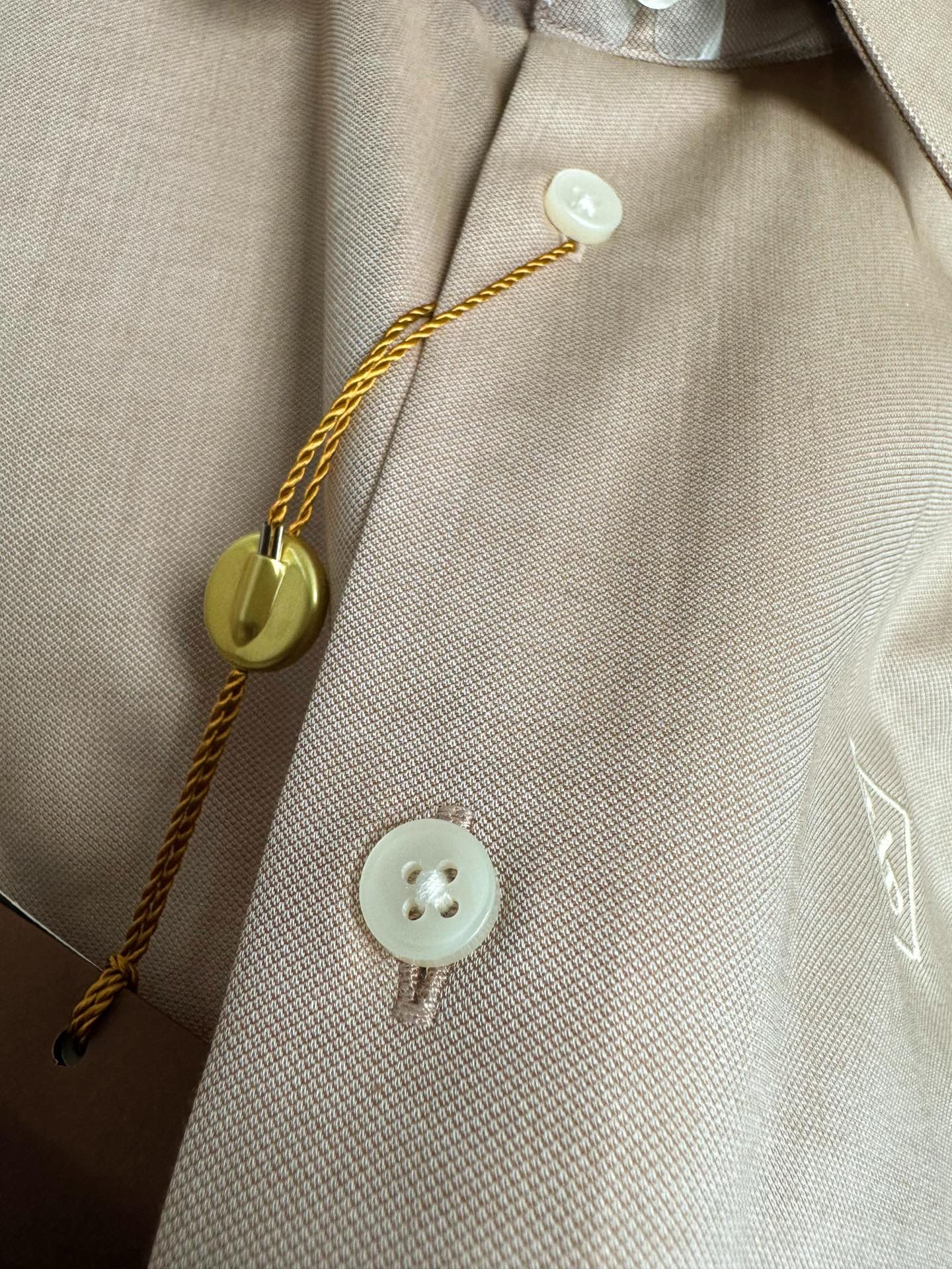 （卡其～）lP🆕家25FW秋冬新款提花面料长袖衬衫