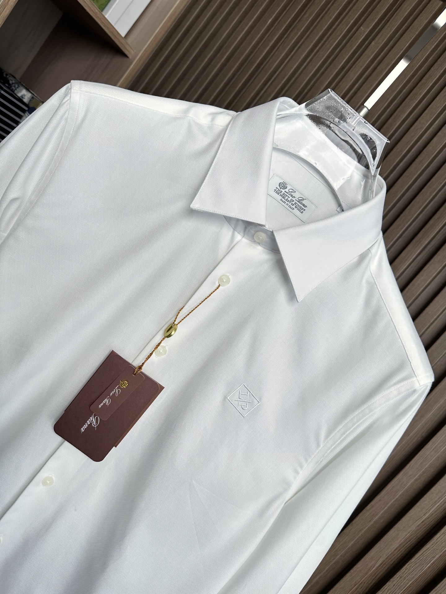 （白～）lP🆕家25FW秋冬新款提花面料长袖衬衫