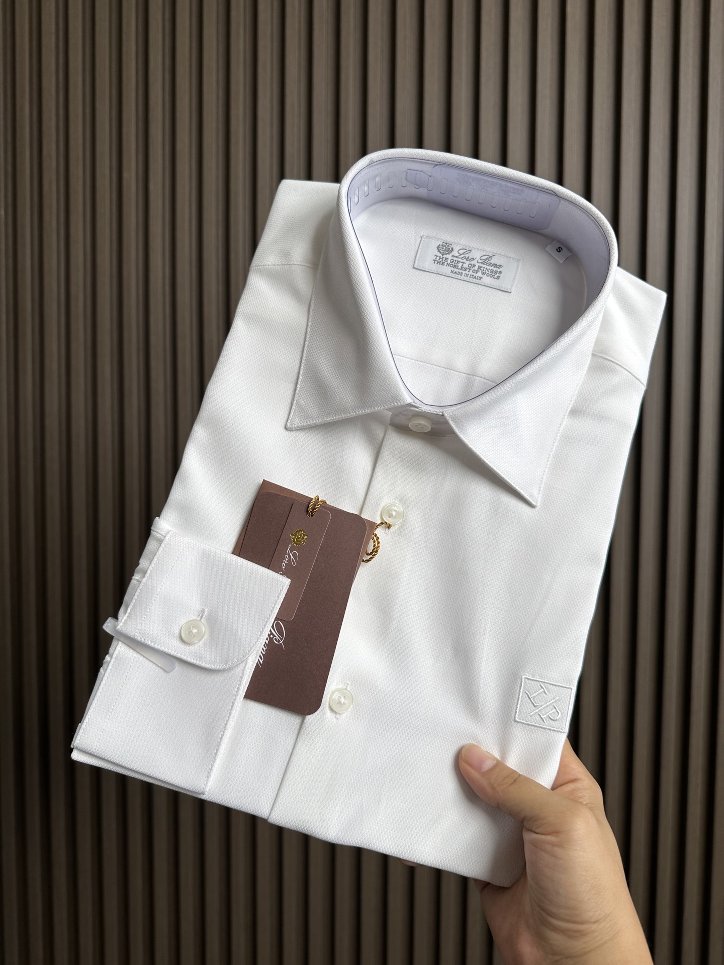 （白～）lP🆕家25FW秋冬新款提花面料长袖衬衫