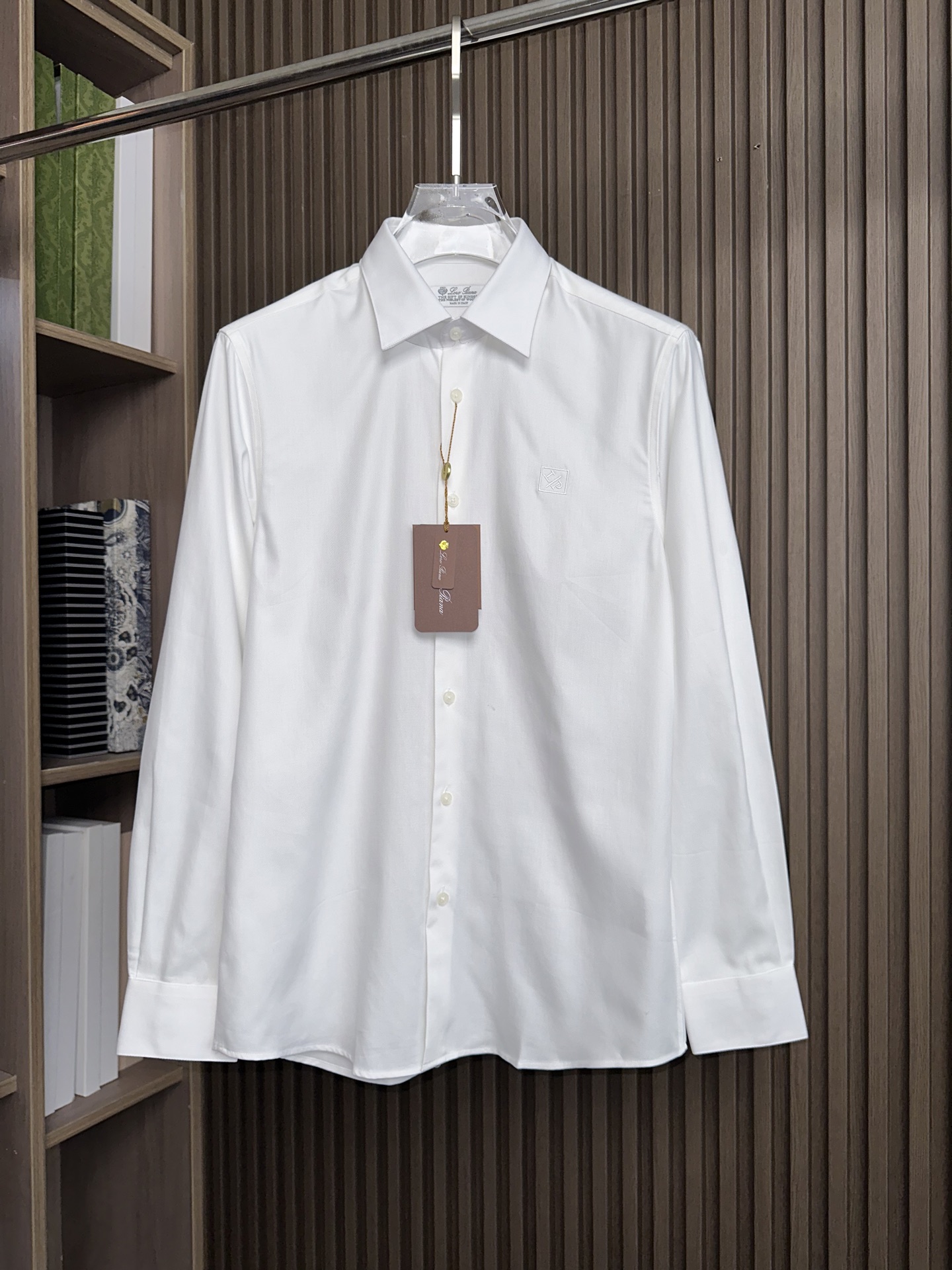 （白～）lP🆕家25FW秋冬新款提花面料长袖衬衫