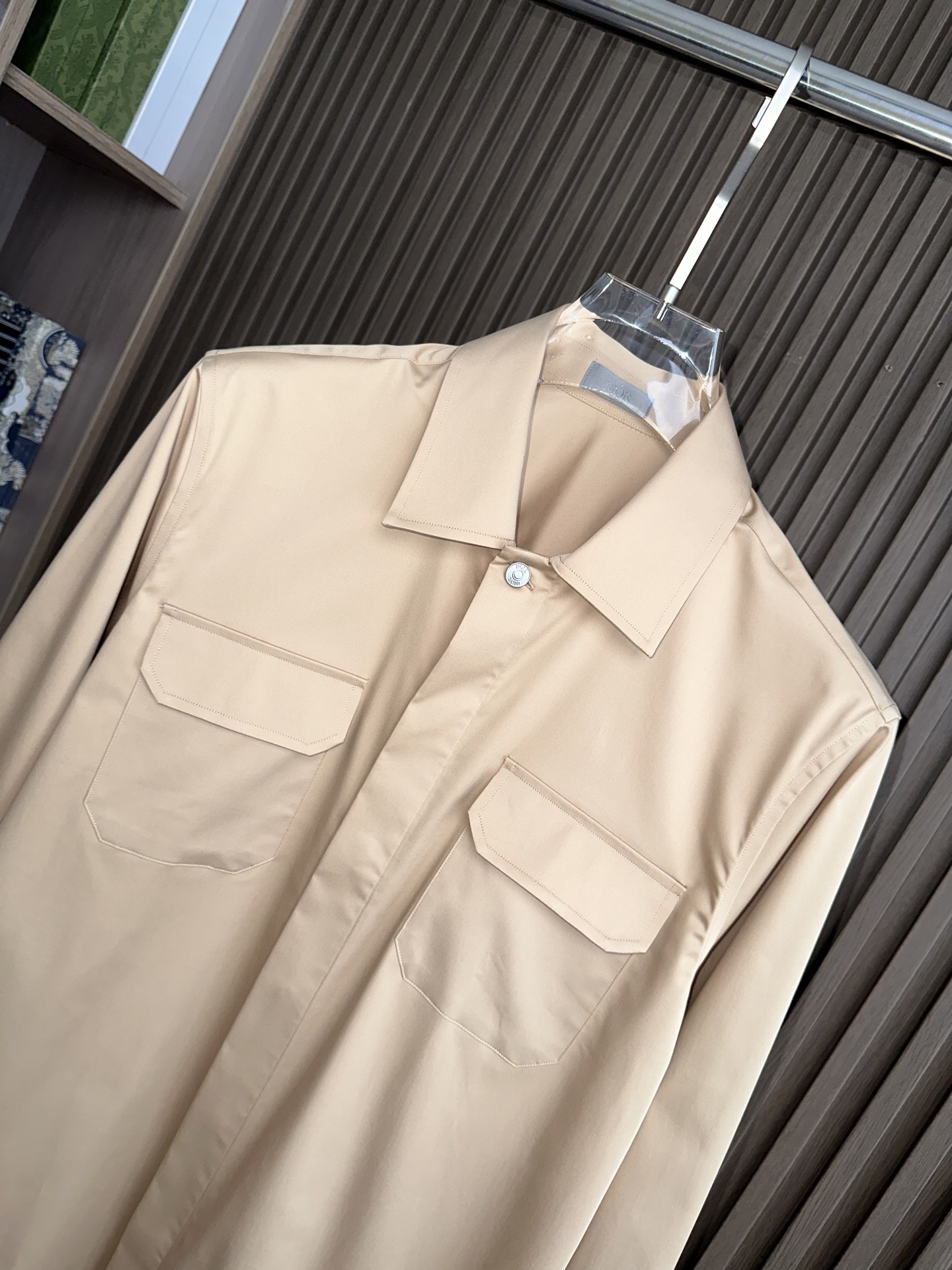 （深卡其～）CD迪奥轻奢！2025秋冬新款男士衬衫式外套。