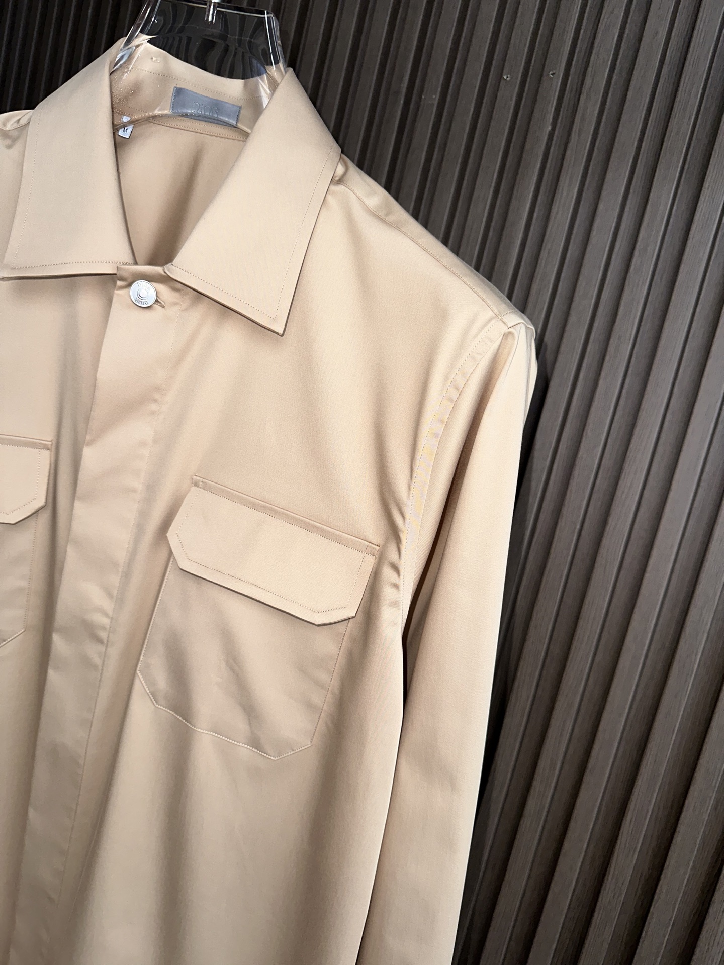 （深卡其～）CD迪奥轻奢！2025秋冬新款男士衬衫式外套。