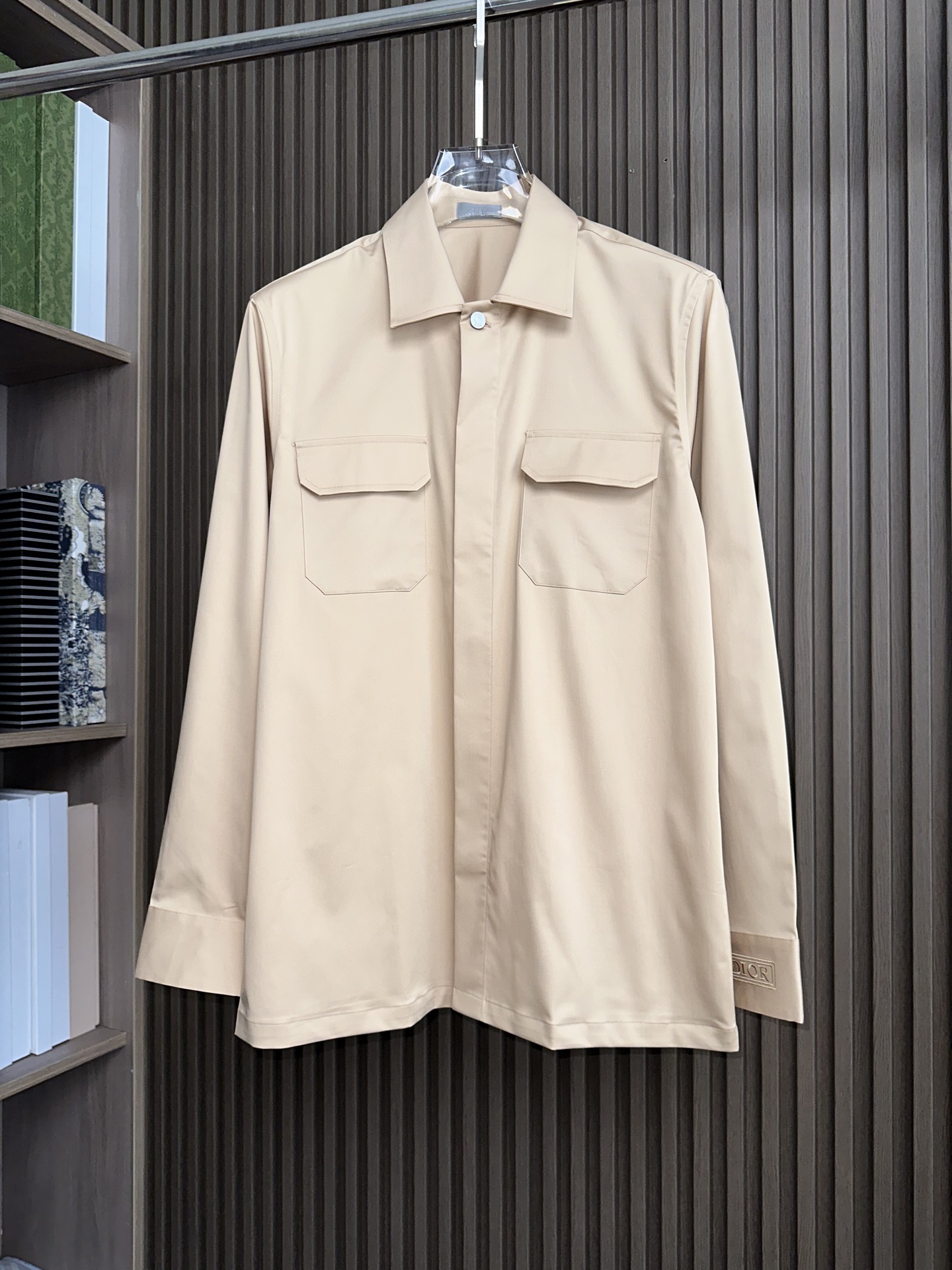 （深卡其～）CD迪奥轻奢！2025秋冬新款男士衬衫式外套。