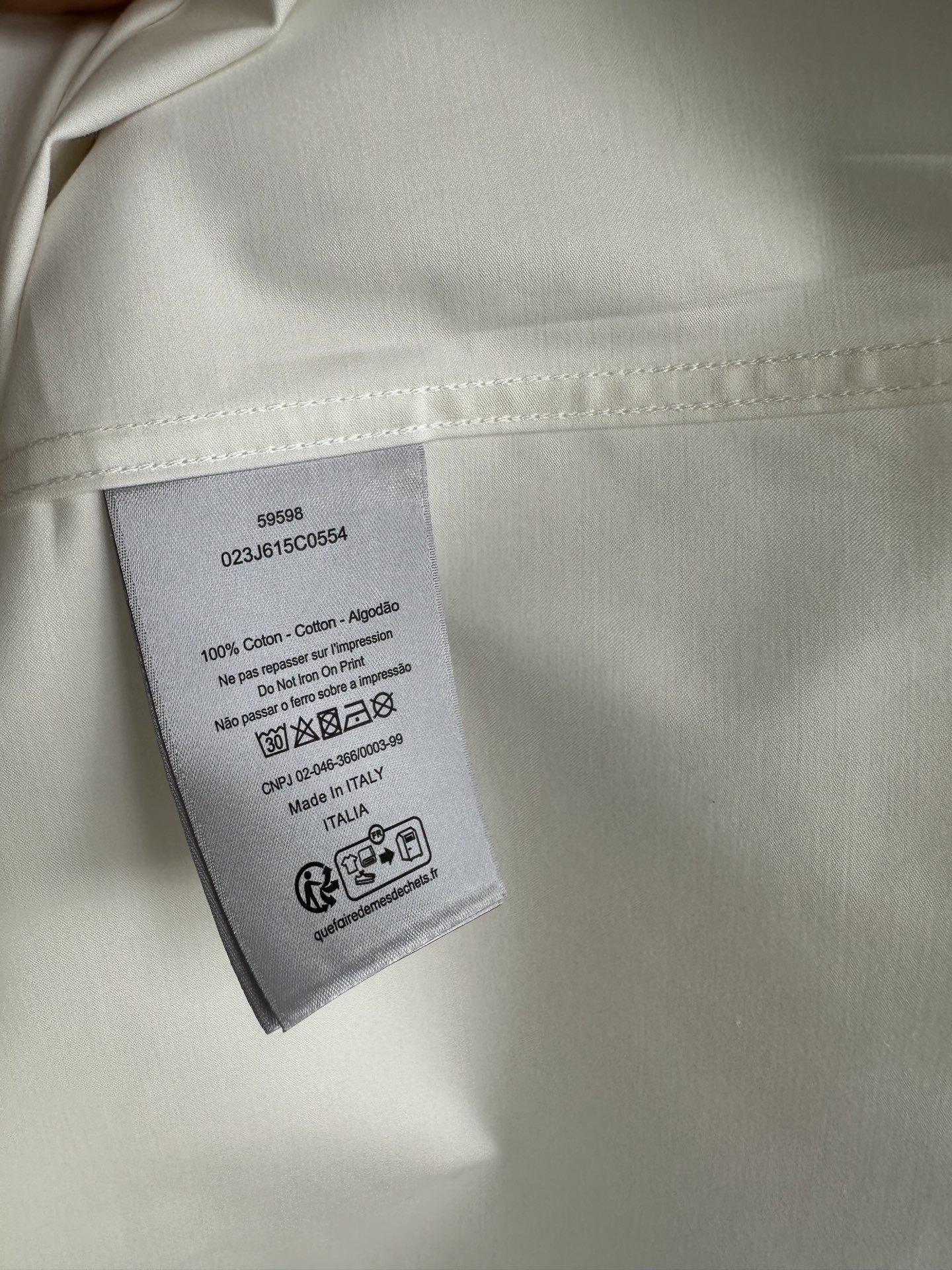 （白色～）CD迪奥轻奢！2025秋冬新款男士衬衫式外套。