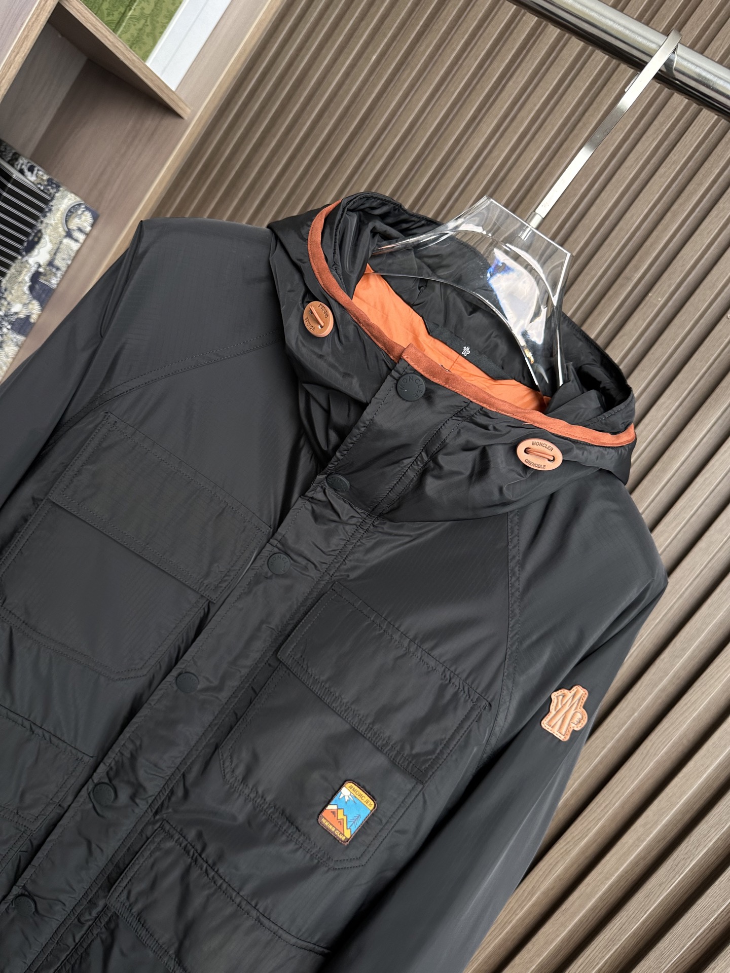 （黑～）Mon蒙口25FW秋冬新款夹棉夹克