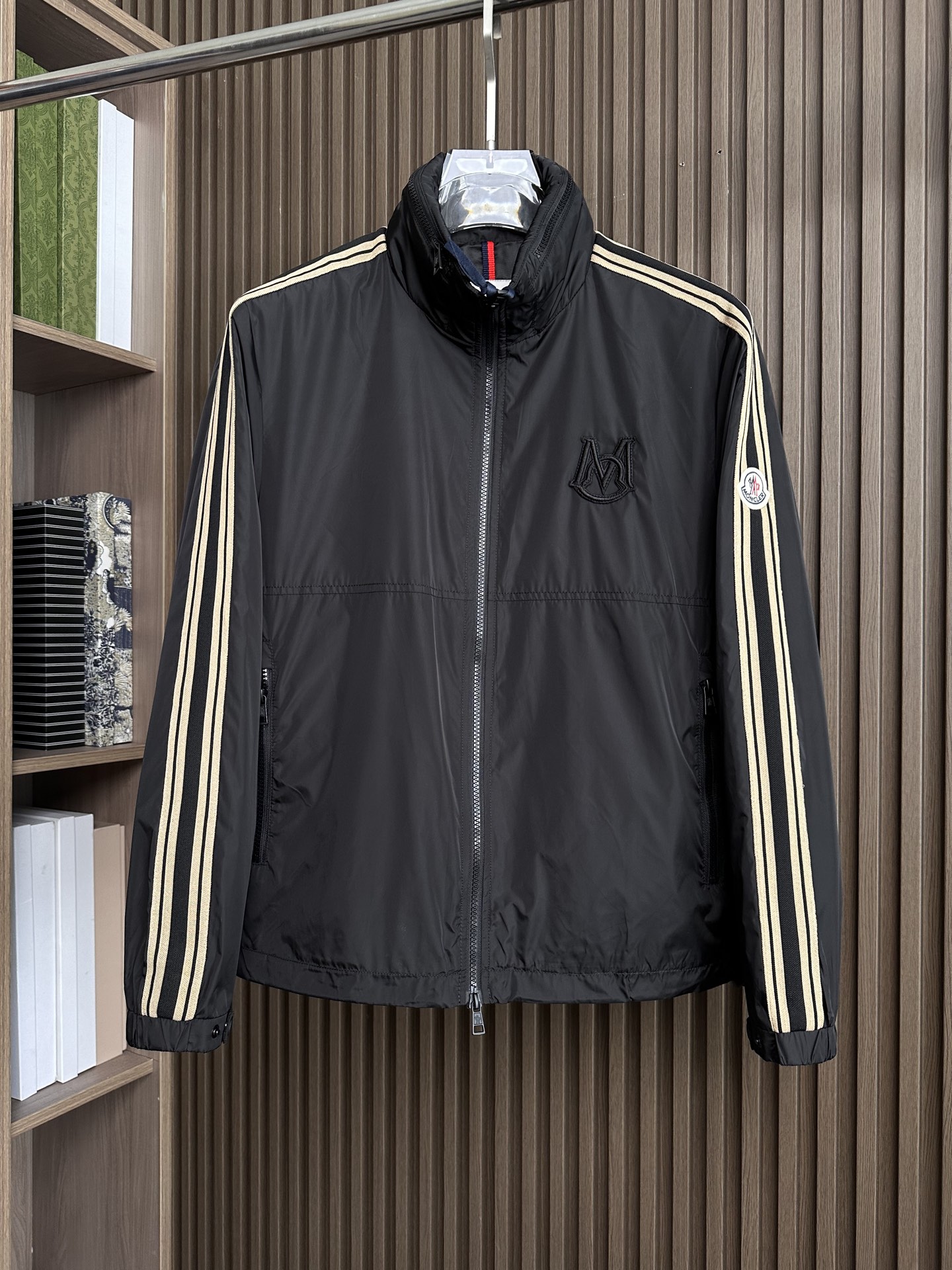 （黑～）M家族男士高端时装款连帽户外夹克外套，25年早秋新款，