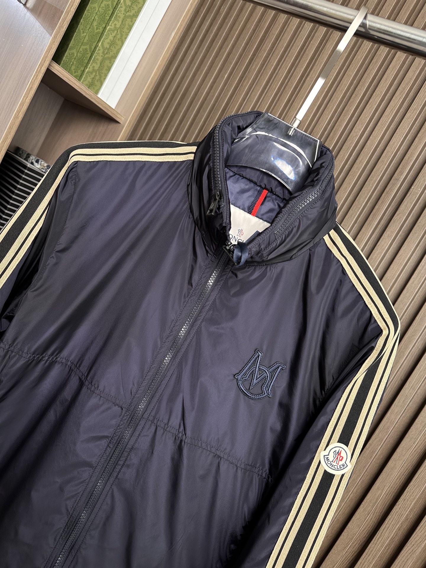 （藏蓝～）M家族男士高端时装款连帽户外夹克外套，25年早秋新款，