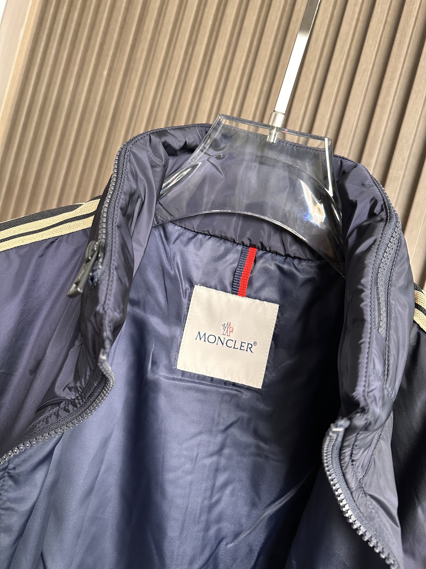 （藏蓝～）M家族男士高端时装款连帽户外夹克外套，25年早秋新款，